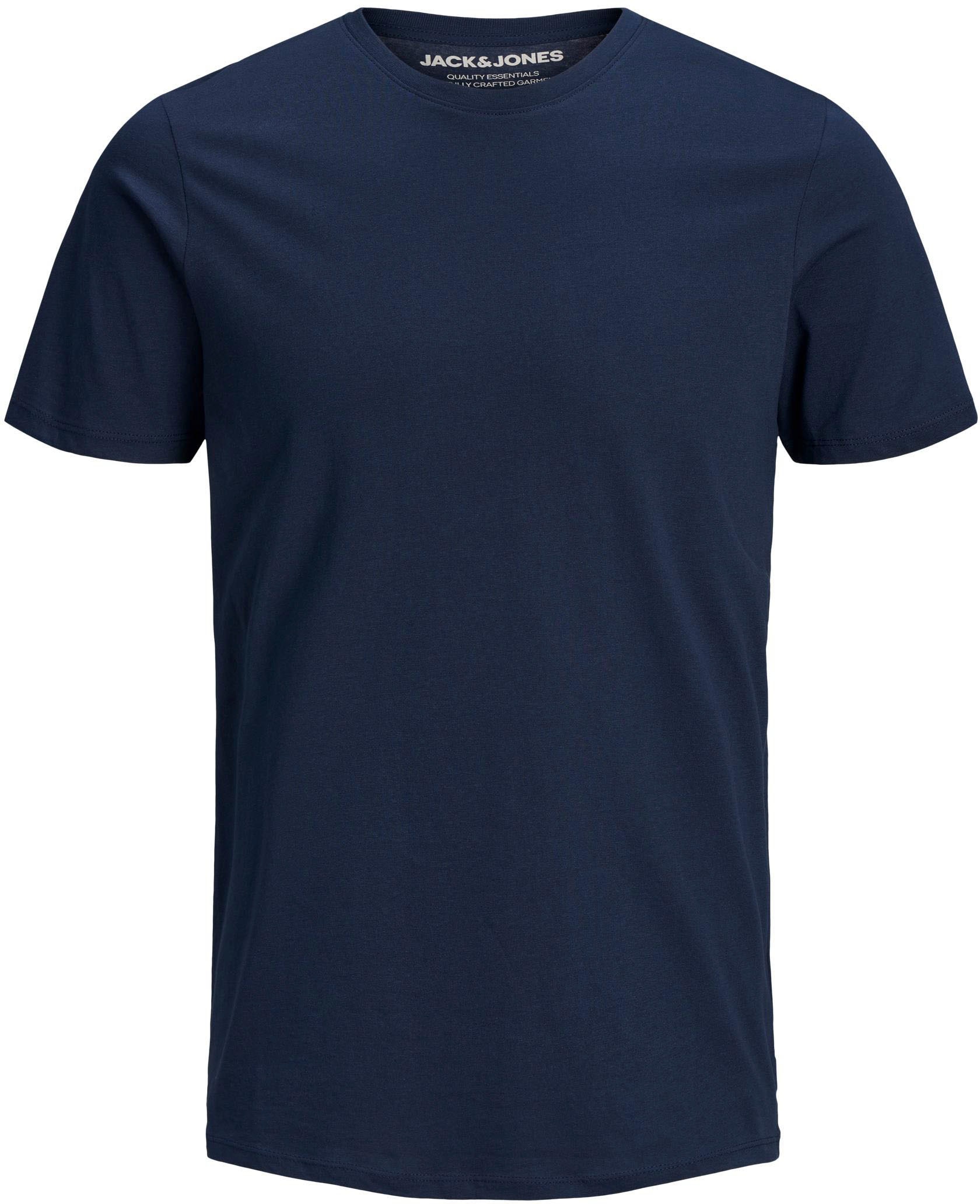 Jack & Jones Rundhalsshirt »JJEORGANIC BASIC TEE SS O-NE 3PK MP NOOS«, (Packung, 3 tlg.)