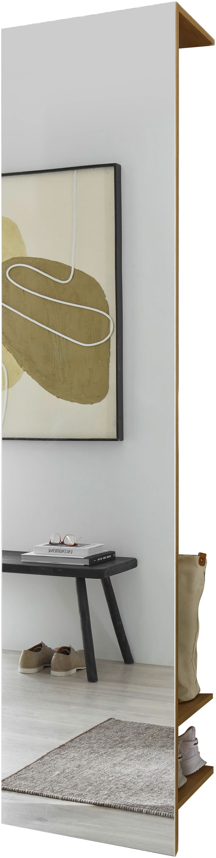 INOSIGN Garderobenschrank »GiRON/CiTY, Schrank mit Spiegelfront, moderner Kleiderschrank«, mit Kleiderstange, modernes Design, beidseitig geöffnet, 50 cm breit