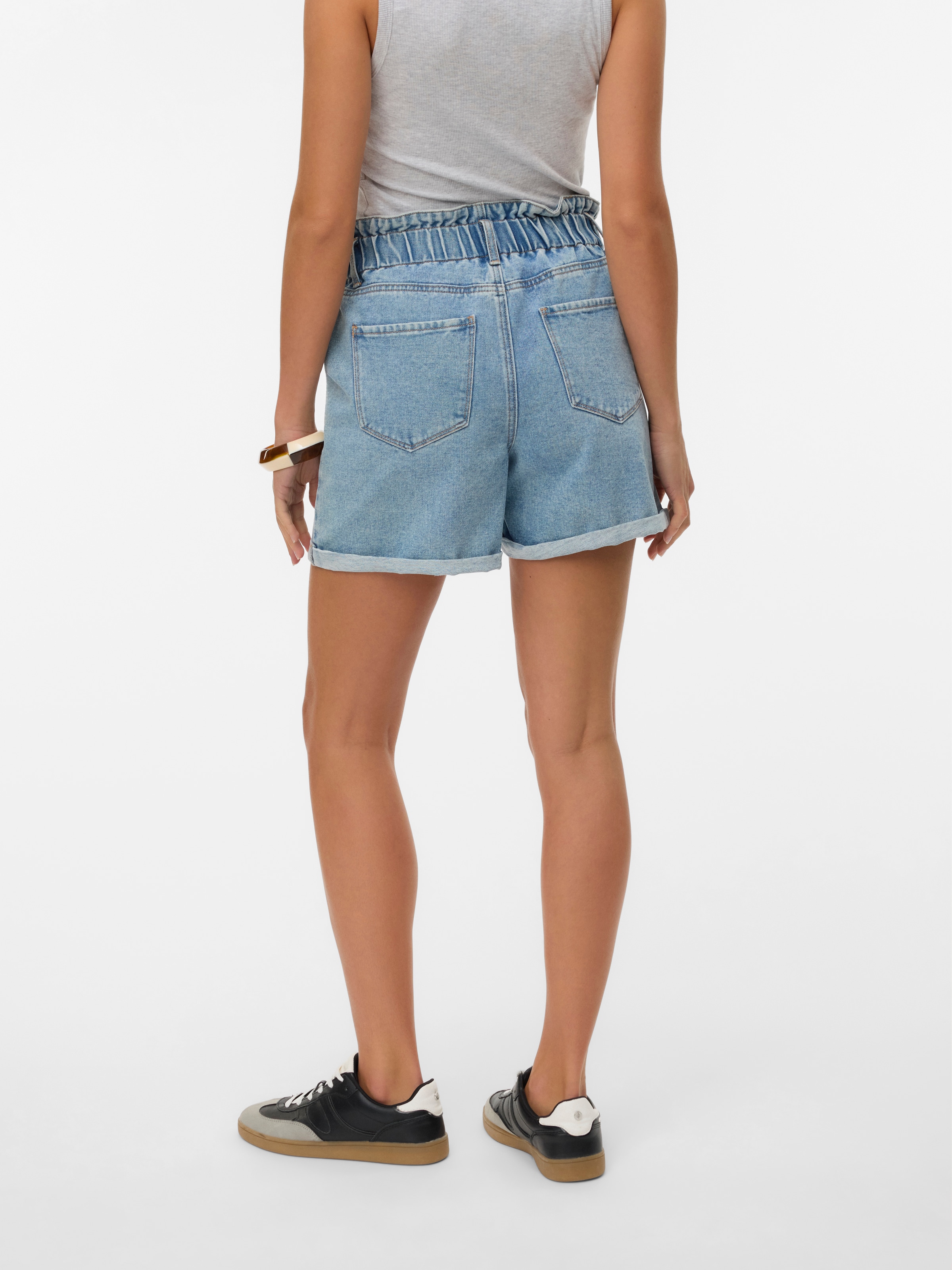 Vero Moda Jeansshorts »VMLYRA HR PAPERBAG SHORTS MIX« Baumwollmischung, loose fit