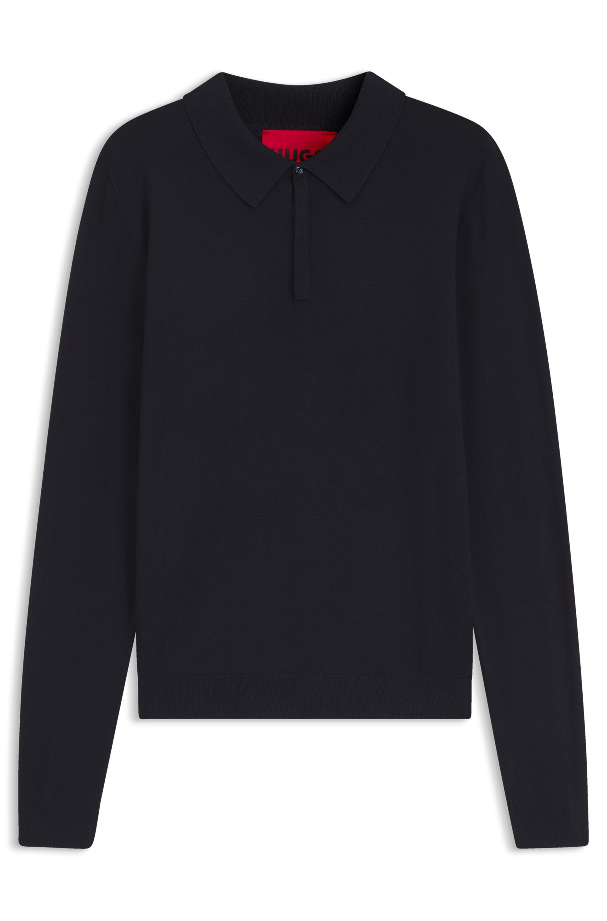 HUGO Polokragenpullover »San Pippo« Polokragen, Feinstrick, schmale Passform