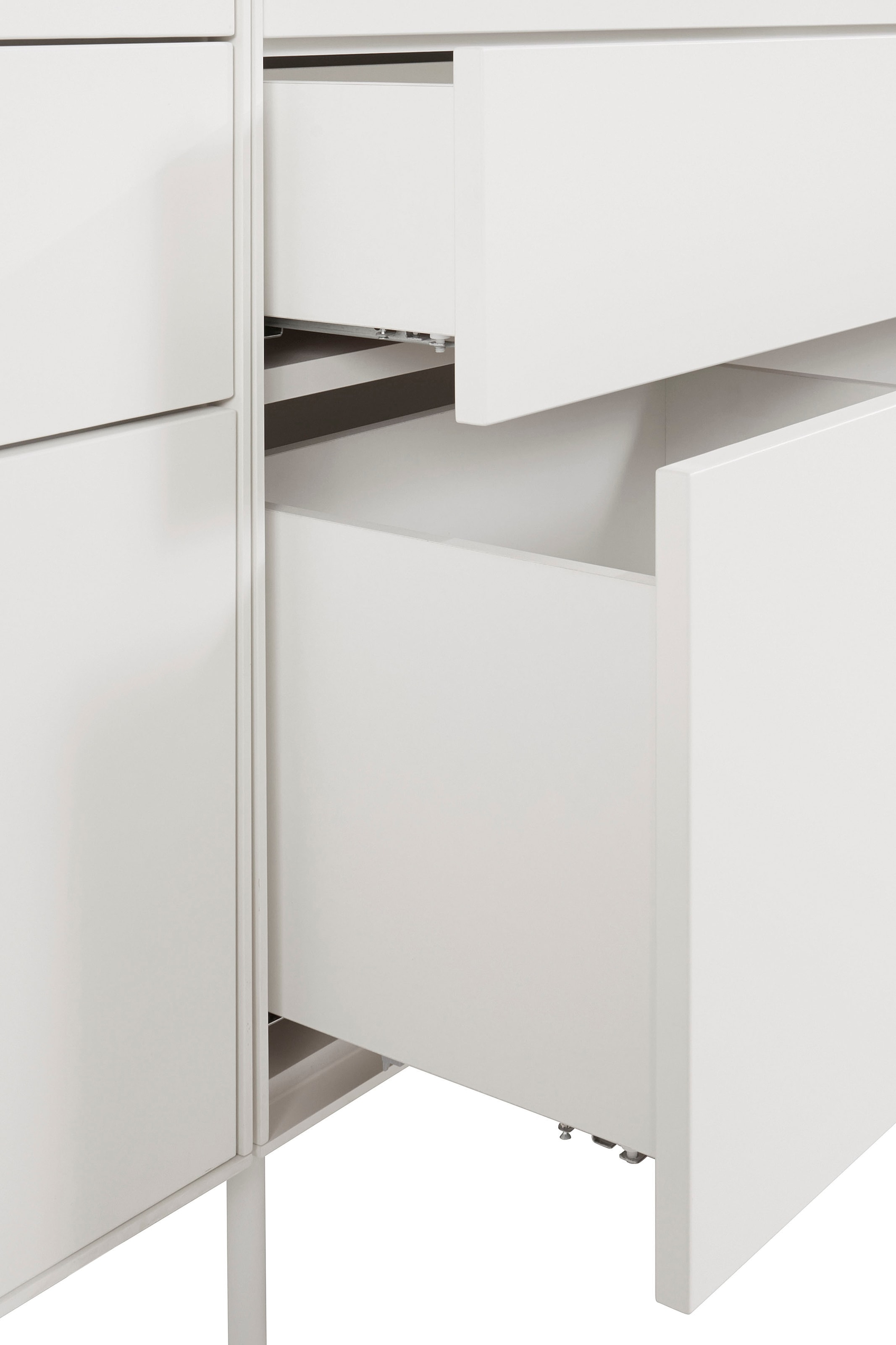 LeGer Home by Lena Gercke Sideboard »Essentials«, (2 St.), Breite: 224cm, MDF lackiert, Push-to-open-Funktion