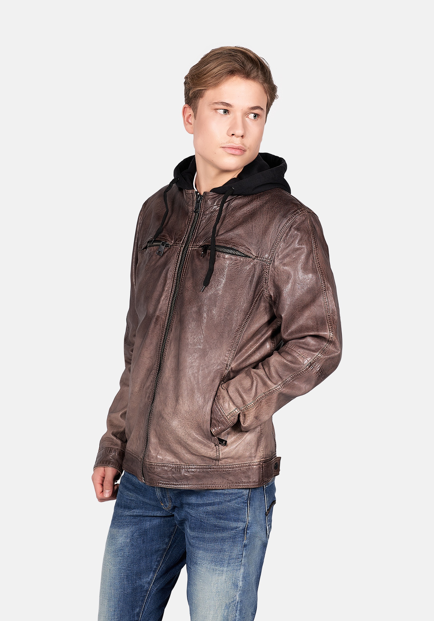 Freaky Nation Lederjacke »Steady-FN«
