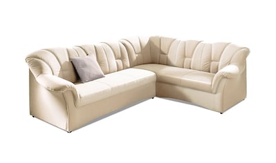 Ecksofa »Papenburg B/T/H: 242/190/84 cm L-Form«, wahlweise mit Bettfunktion, Langer...