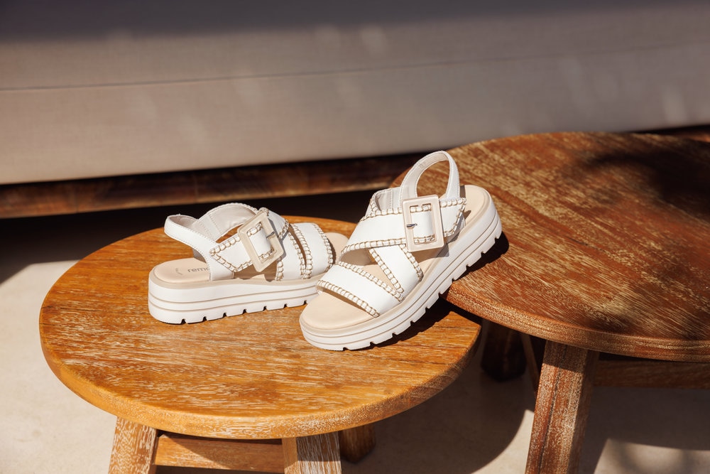 Remonte Plateausandaletten  Sommerschuh, Riemchensandale mit Klettverschluss