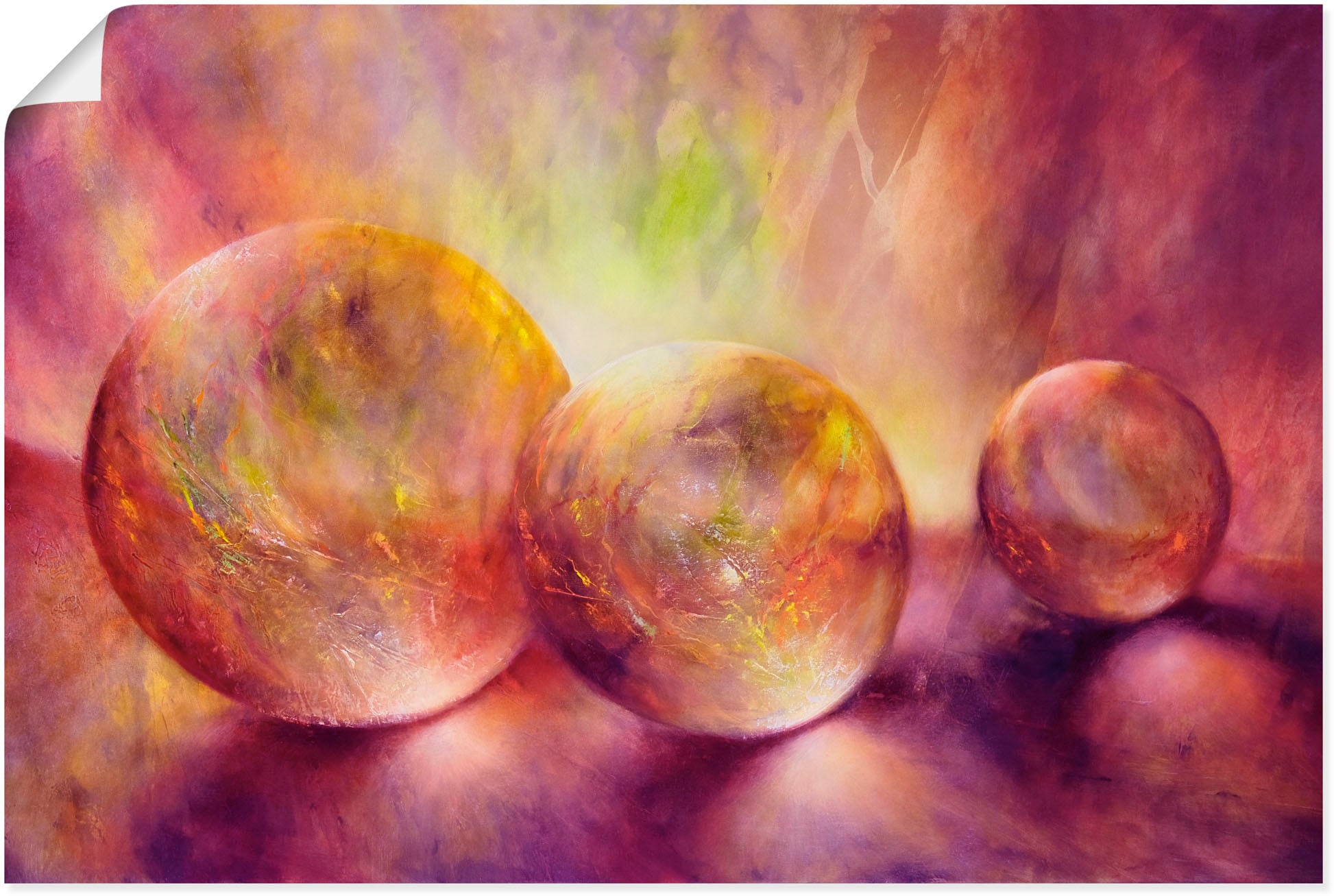 Artland Wandbild »Purpures Licht«, Muster, (1 St.), als Alubild,  Leinwandbild, Wandaufkleber oder Poster in versch. Größen online bei OTTO | Poster