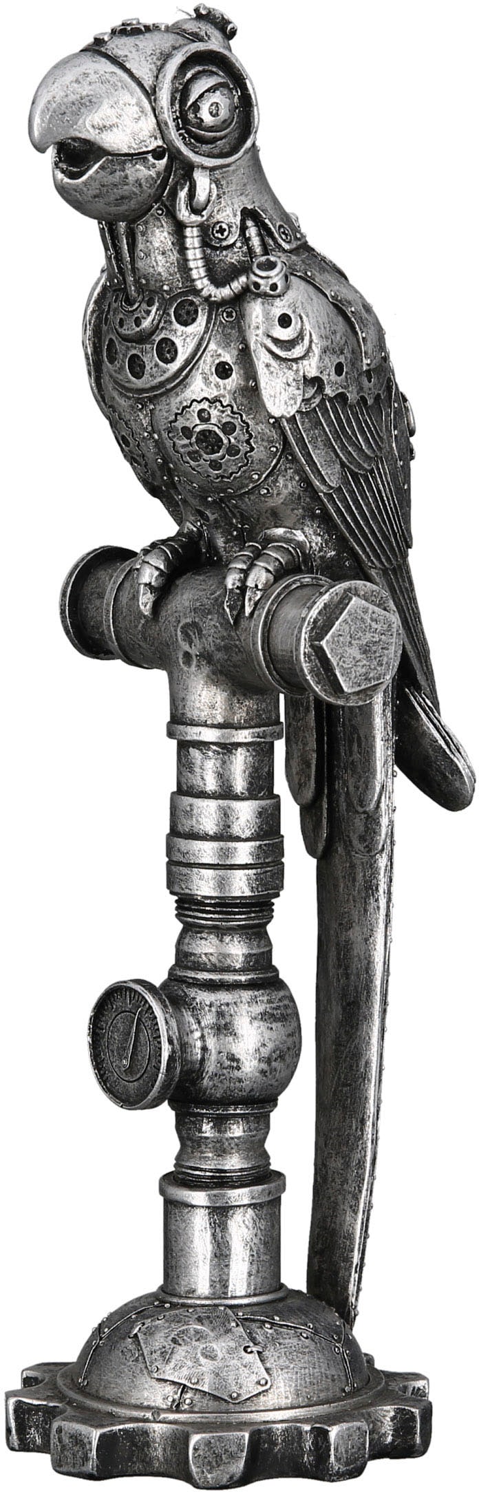 Tierfigur »Skulptur Parrot Steampunk«
