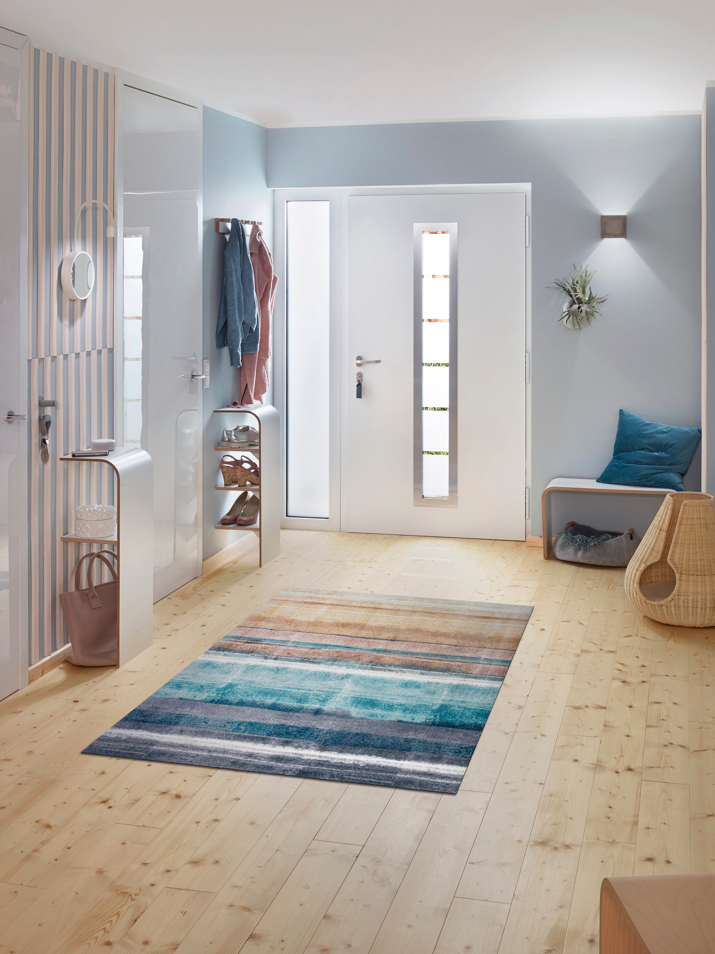wash+dry by Kleen-Tex Teppich »Frerik«, rechteckig, 9 mm Höhe, rutschhemmend, In- und Outdoor geeignet, waschbar