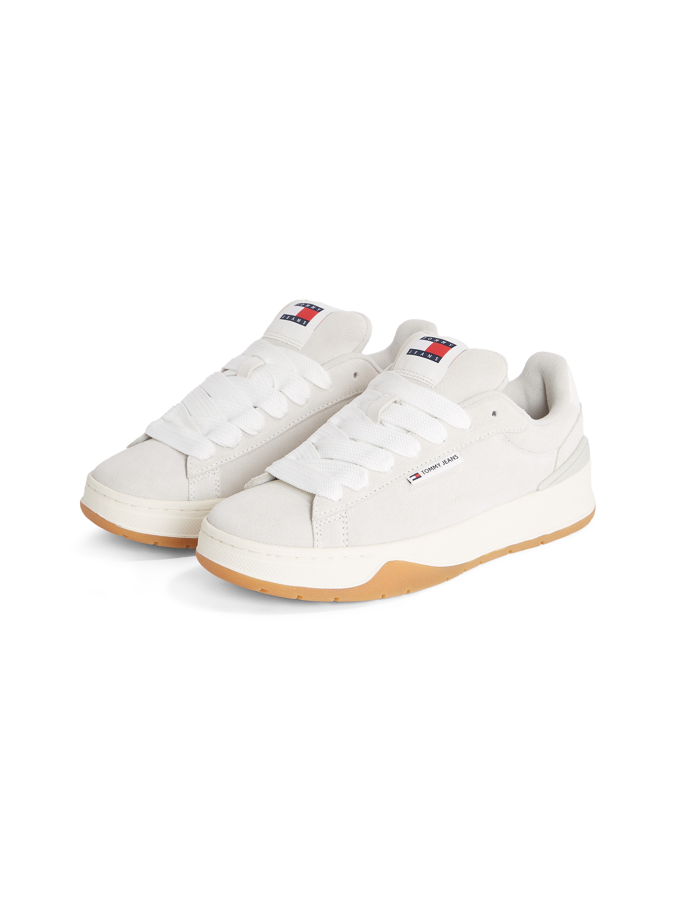 Tommy Jeans Plateausneaker »TJW SKATE SNEAKER«, Freizeitschuh, Halbschuh, Schnürschuh mit gepolstertem Schaftrand