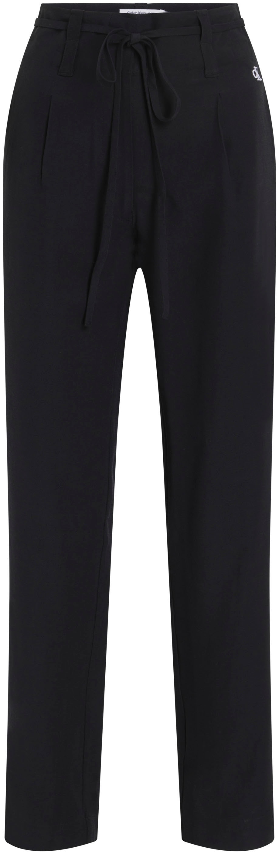 Calvin Klein Jeans Webhose »WAIST TIES TAPERED TWILL PANT«, mit Logomarkenlabel