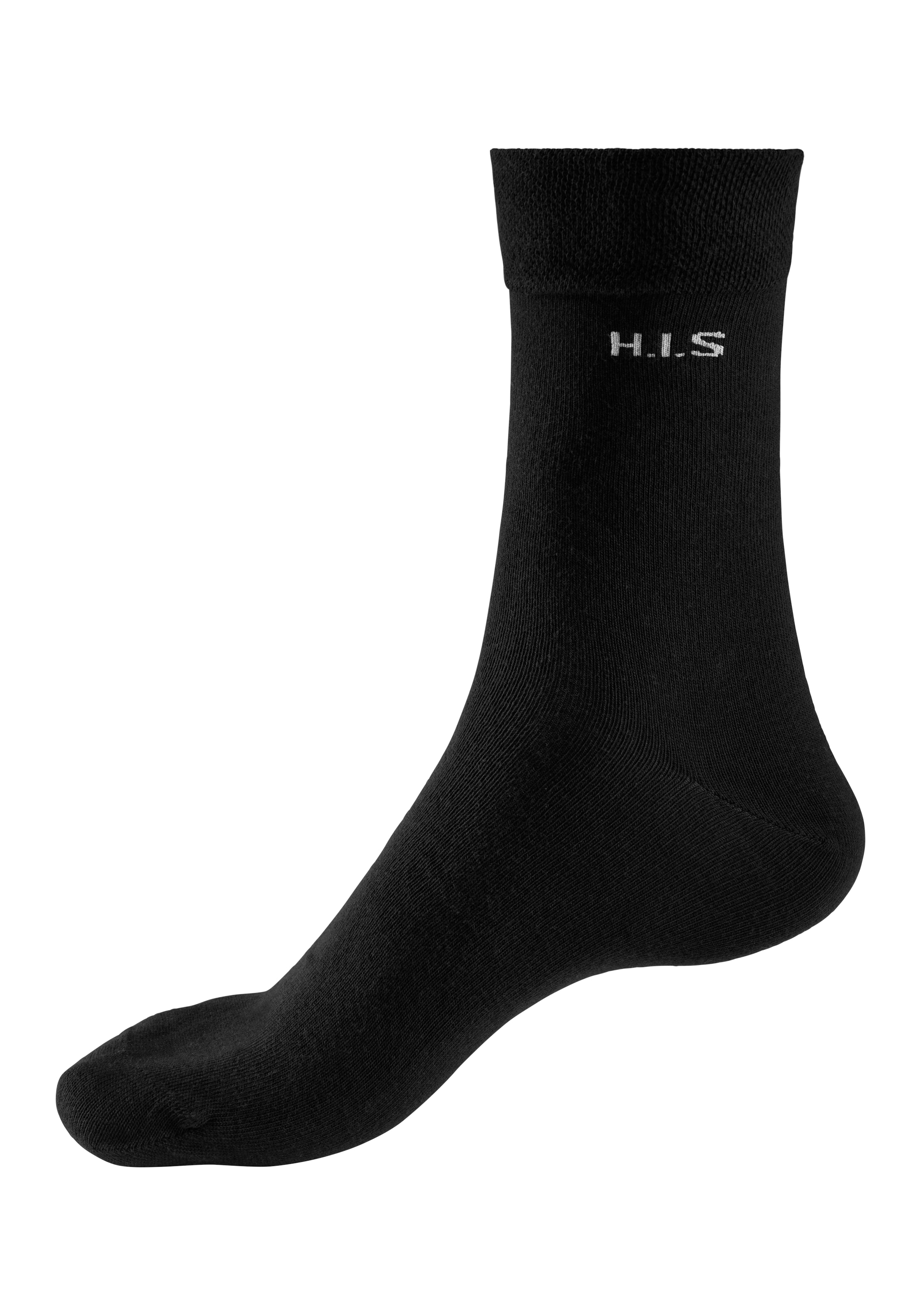 H.I.S Socken, (Packung, 4 Paar), mit druckfreiem Bündchen