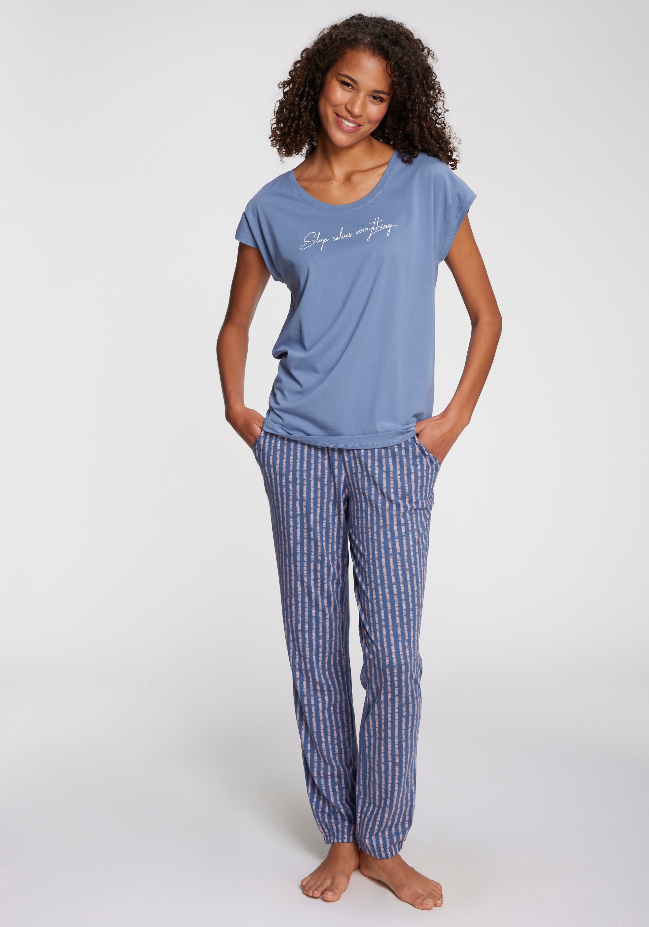 Vivance Dreams Pyjamahose, mit schönem Muster
