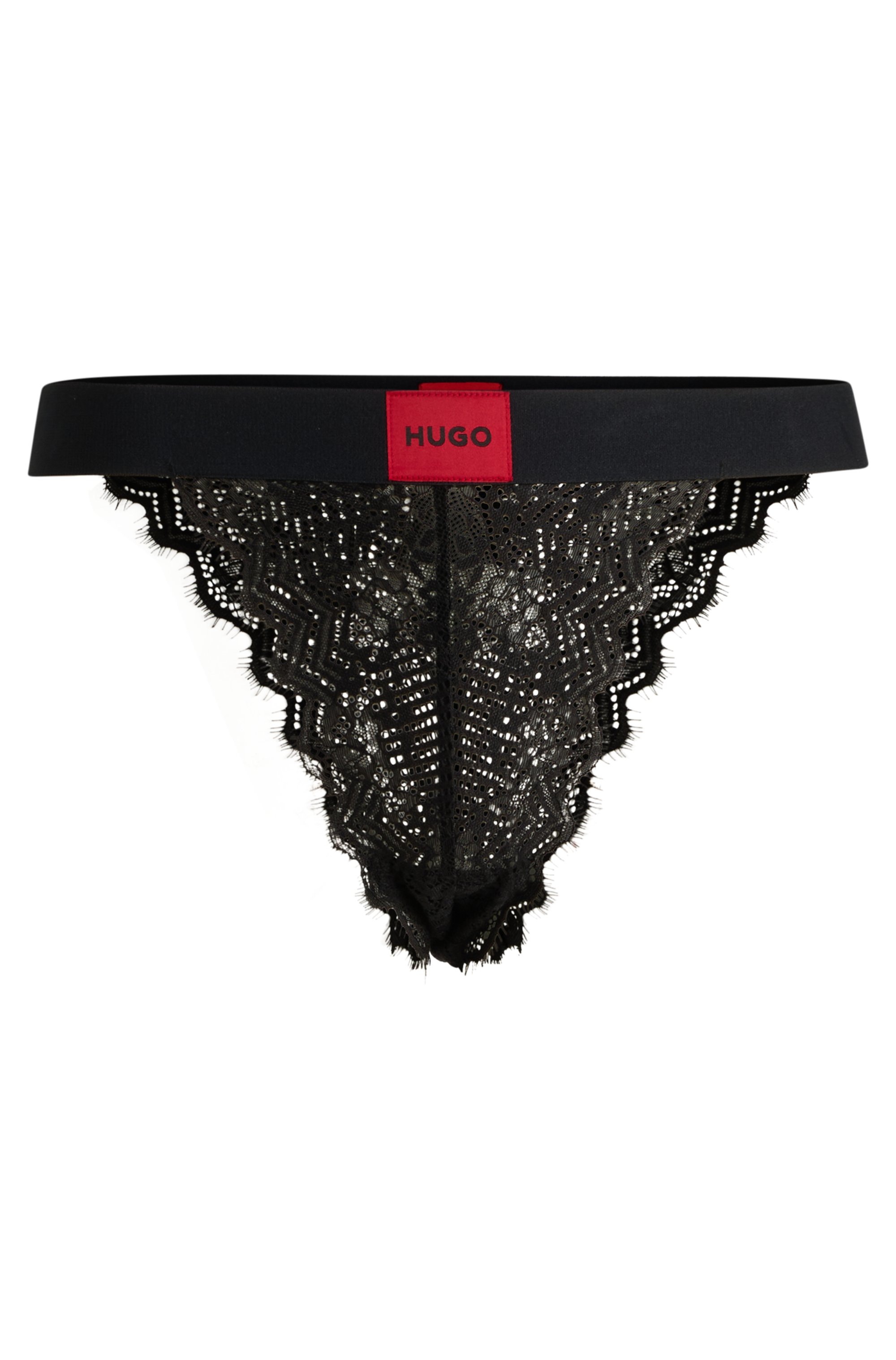 HUGO Underwear Slip »BRIEF RL LACE«, aus Stretch-Spitze, mit Logoschriftzug auf dem Bund