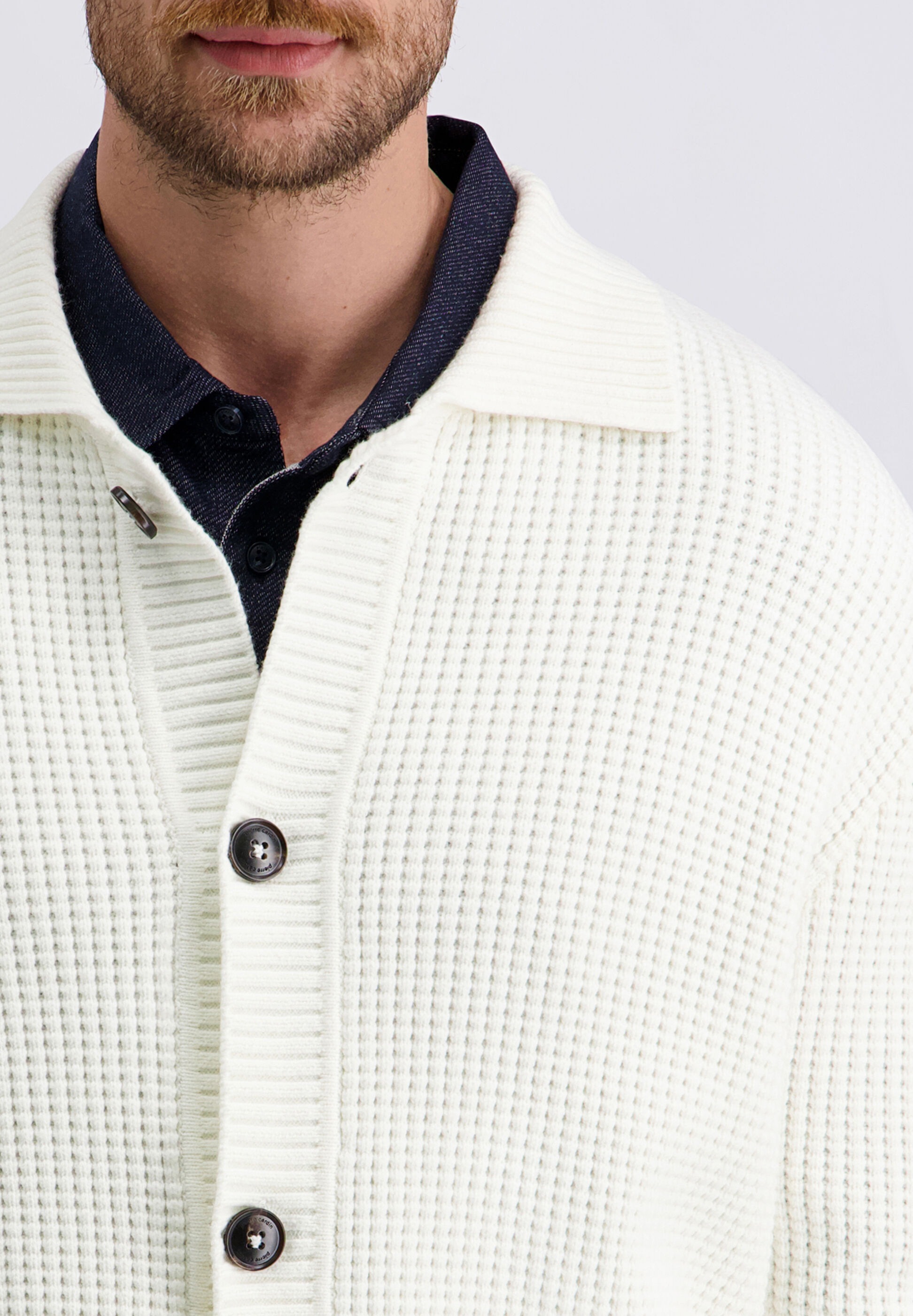 Pierre Cardin Strickjacke »Pierre Cardin Strickjacke« mit Polo-Kragen