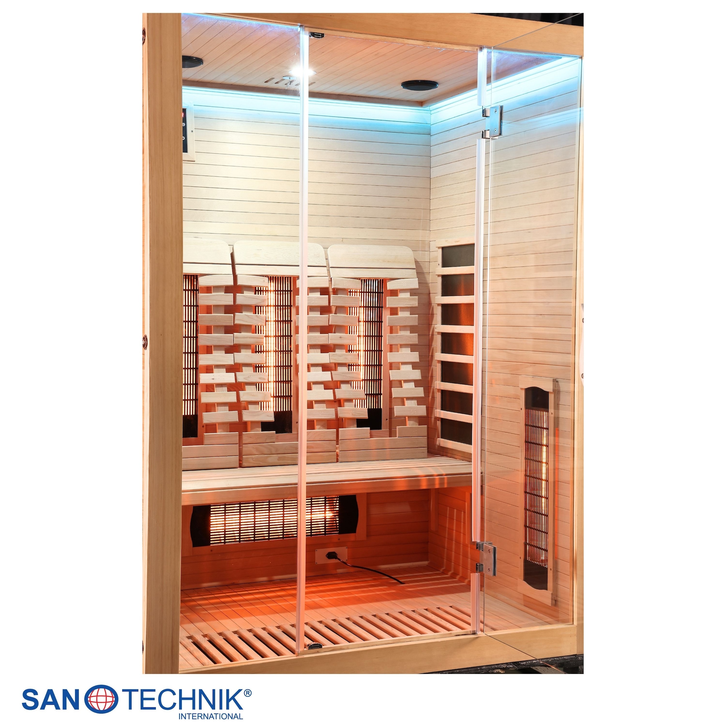 Sanotechnik Infrarotkabine »Infrarotkabine OPEN« 3 Pers; 150x120x200cm; 6 Vollspektrumstrahler, 3 Carbonheizplatten