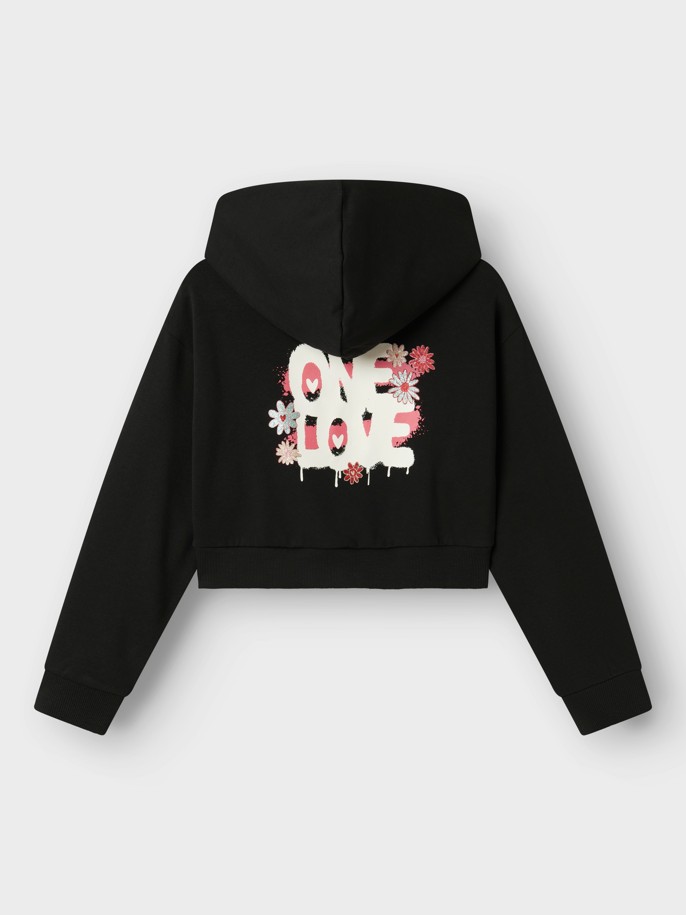 Name It Kapuzensweatshirt »NKFKORY LS CROP BOXY SWE WH BRU PS NOOS«