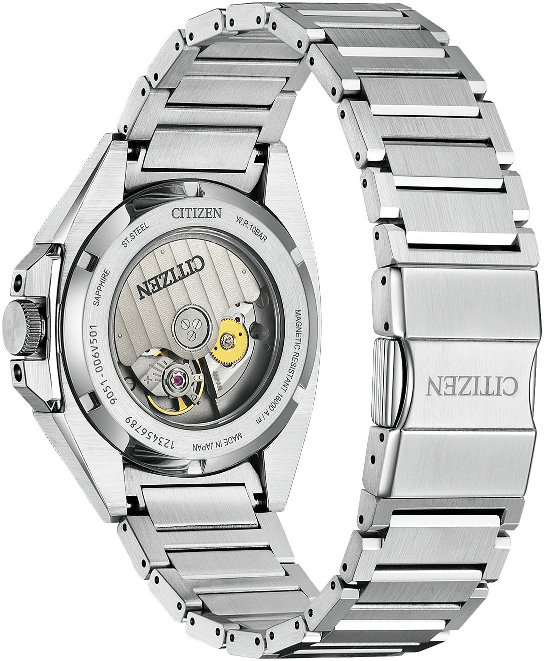 Citizen Automatikuhr »Series 8«, Armbanduhr, Herrenuhr, Mechanische Uhr, Saphirglas, Edelstahlarmband