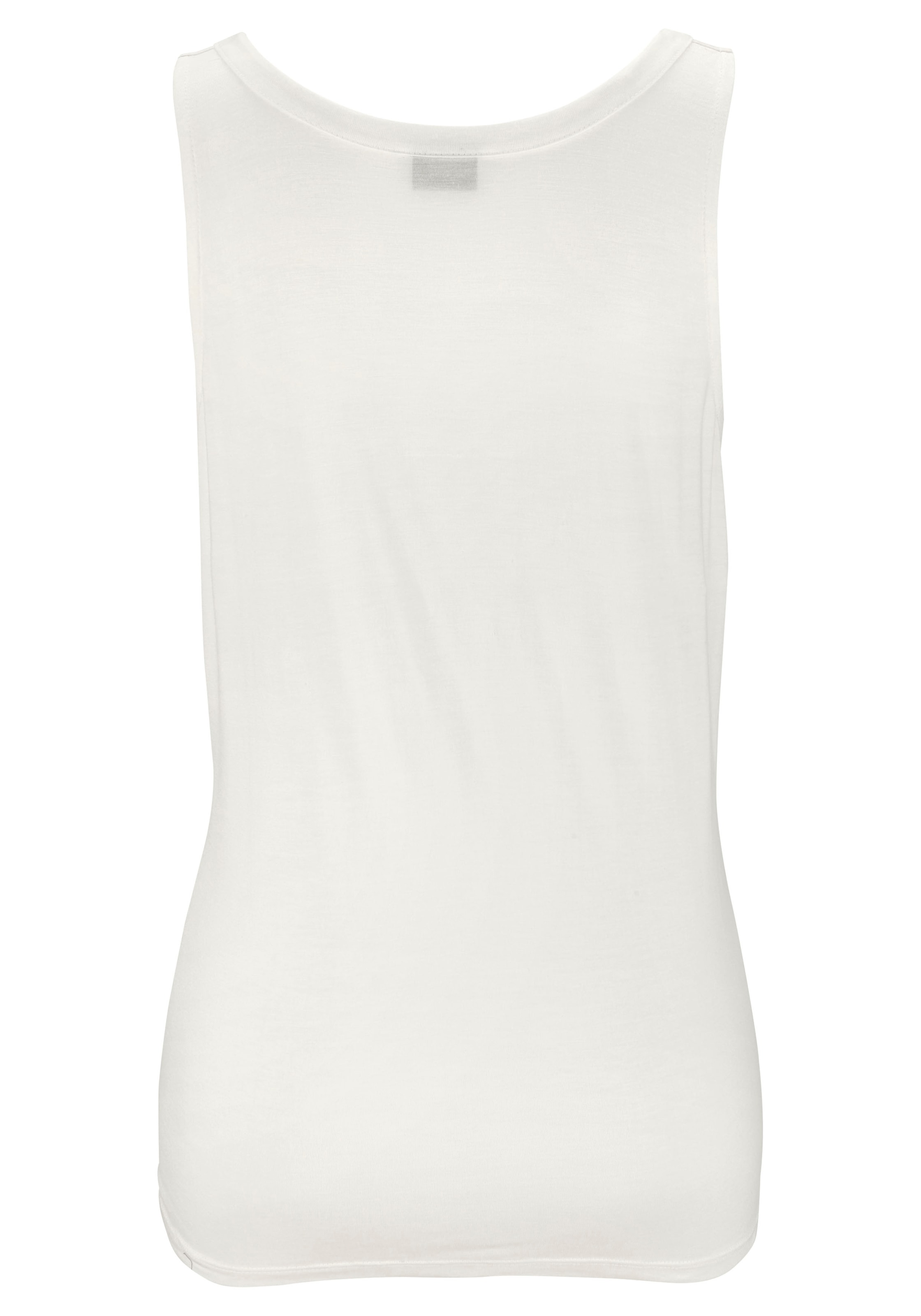 LASCANA Tanktop mit Zieraccessoire, lässiges Jerseytop, casual