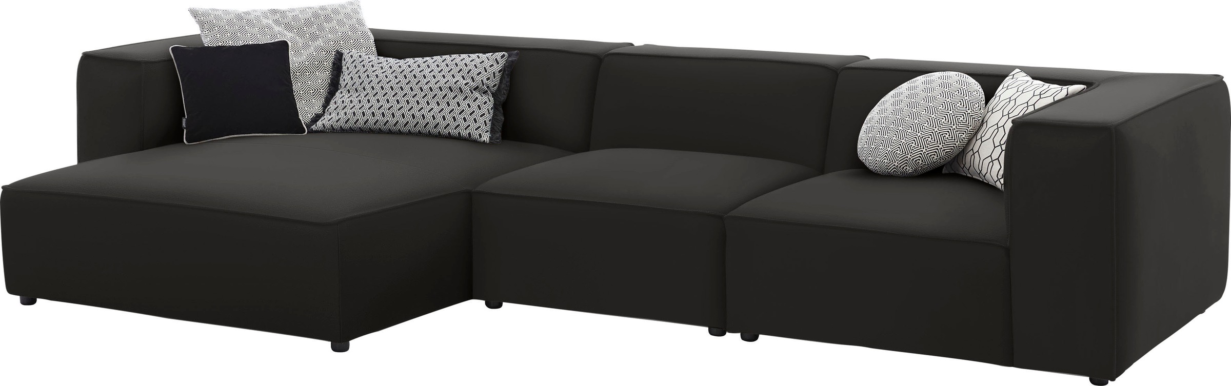 W.SCHILLIG Ecksofa »around-the-block«, mit eleganter Biese, mit Federkern, Breite 341 cm
