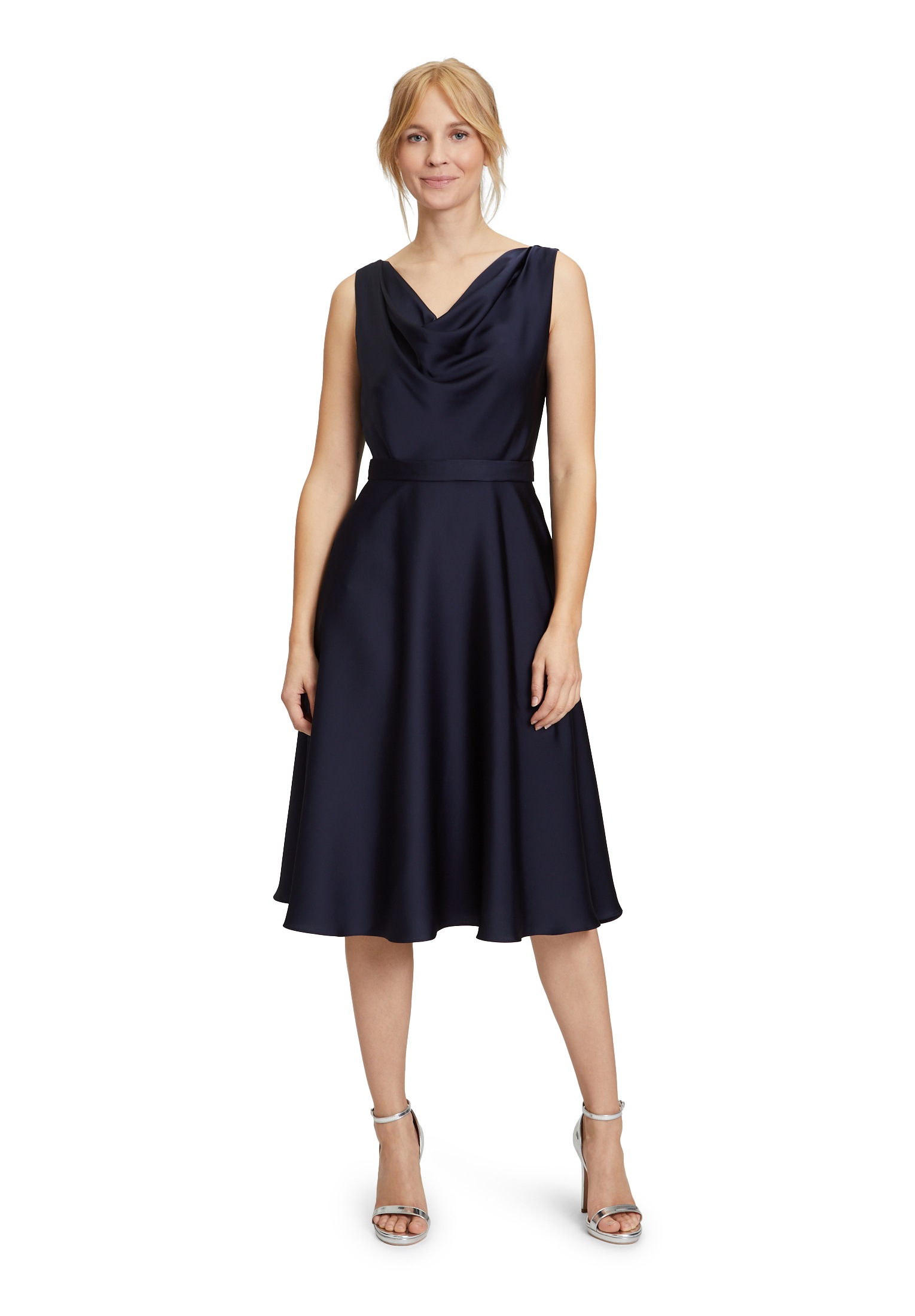 Vera Mont Cocktailkleid »Cocktailkleid mit Wasserfallausschnitt«