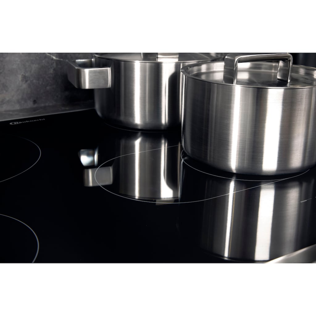 BAUKNECHT Backofen-Set »BAKO4 HR6 BLACK«, BIR4 DH8FS2 ES, mit 2-fach-Teleskopauszug, Hydrolyse, (Set)