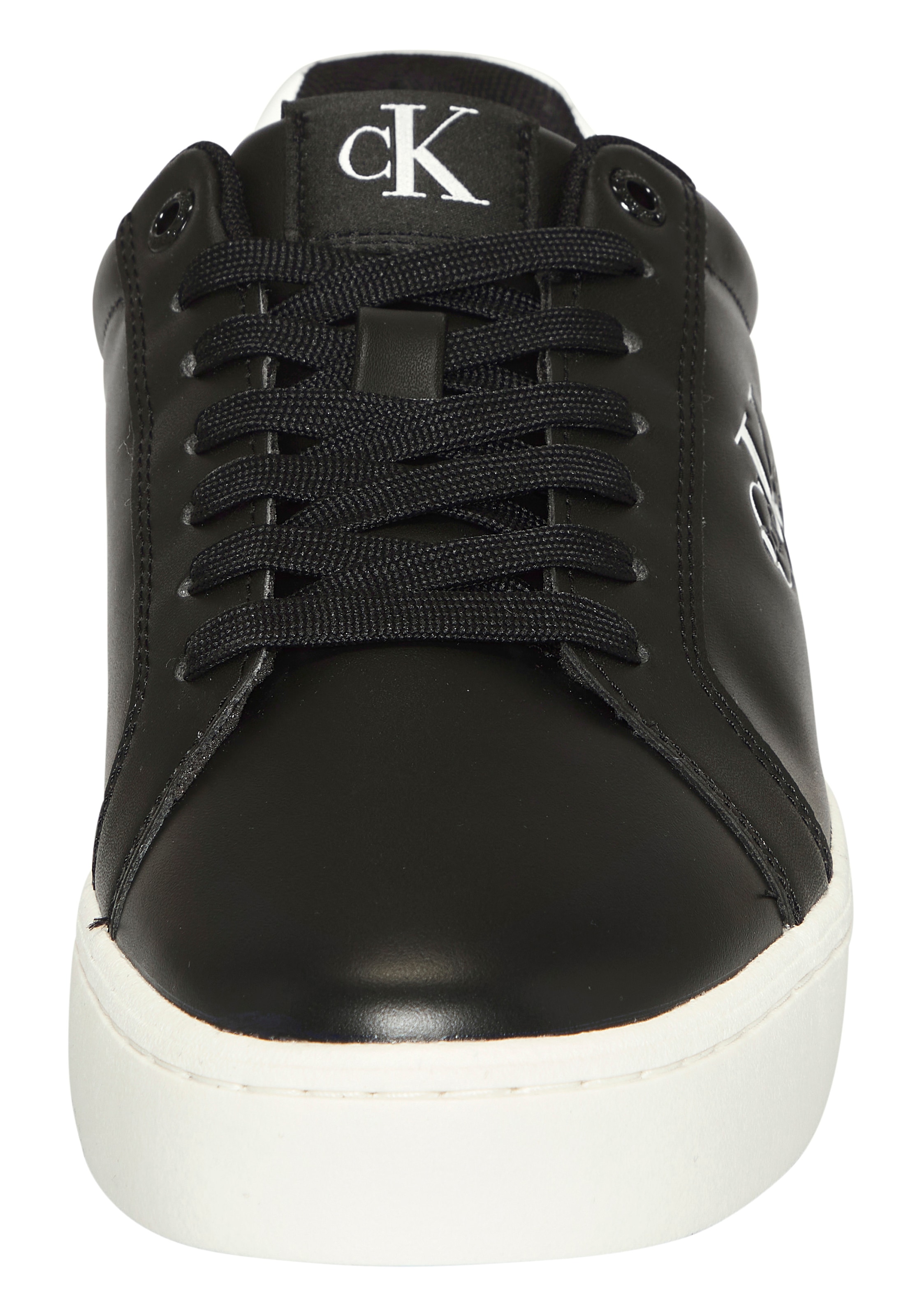 Calvin Klein Jeans Sneaker »CLASSIC CUPSOLE MONO LTH«  Freizeitsneaker, Halbschuh, Schnürschuh in klassischer Optik