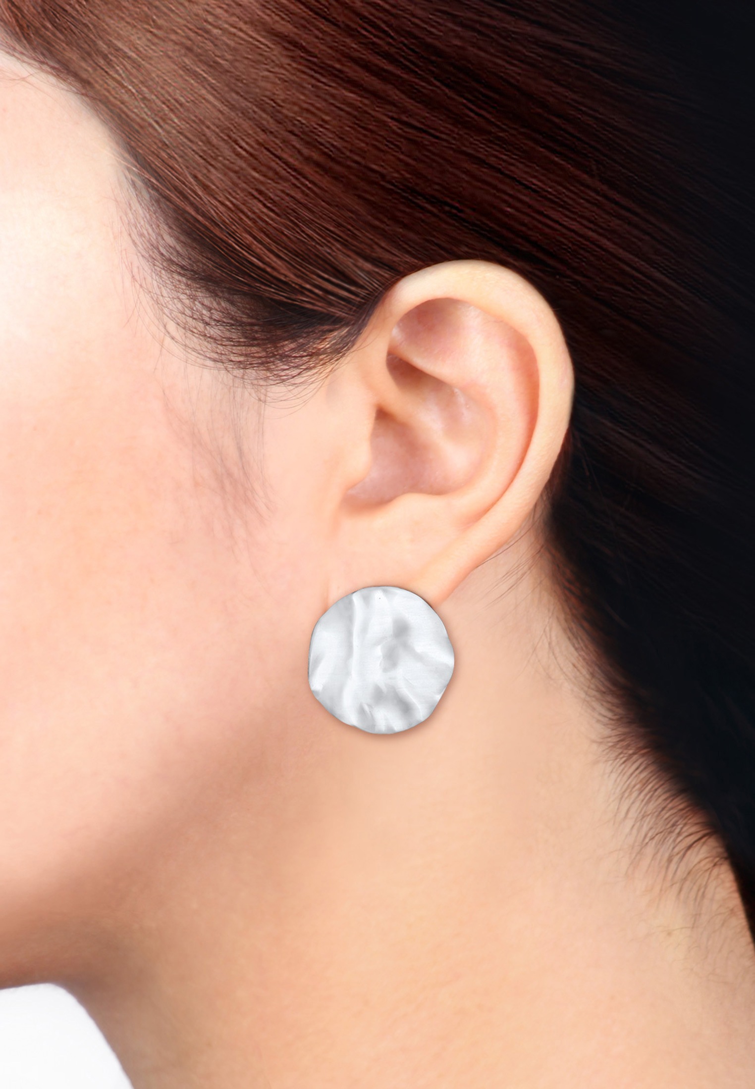 Elli Paar Ohrstecker »Ohrringe Elli Ohrringe Stecker Organic Design Blogger Matt 925 Silber«
