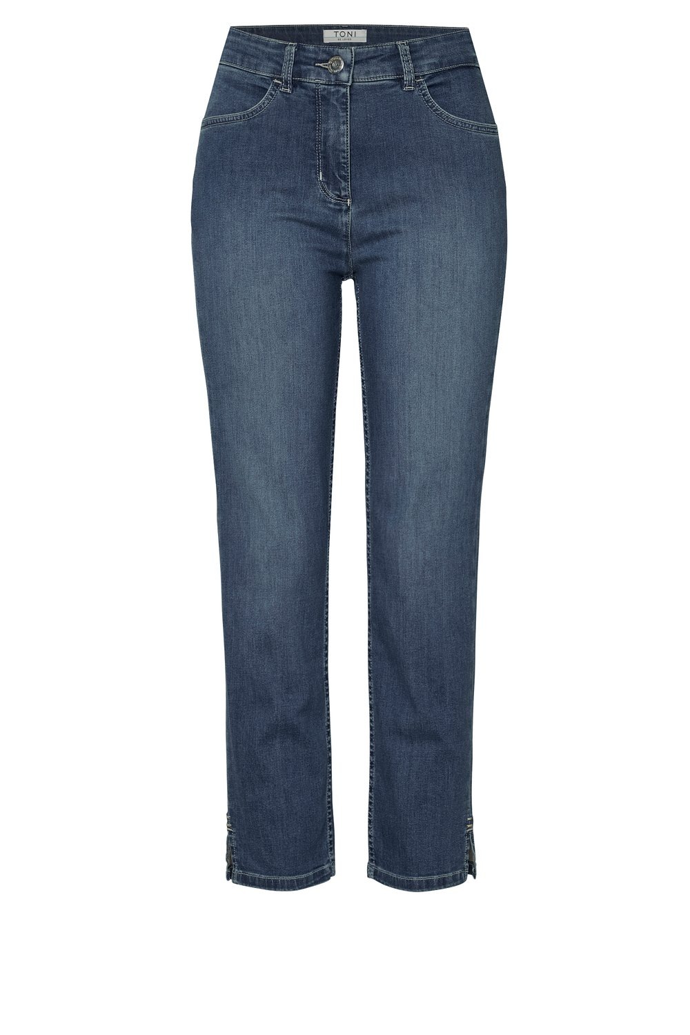 TONI 7/8-Jeans, geschlitzt, mit Stretch