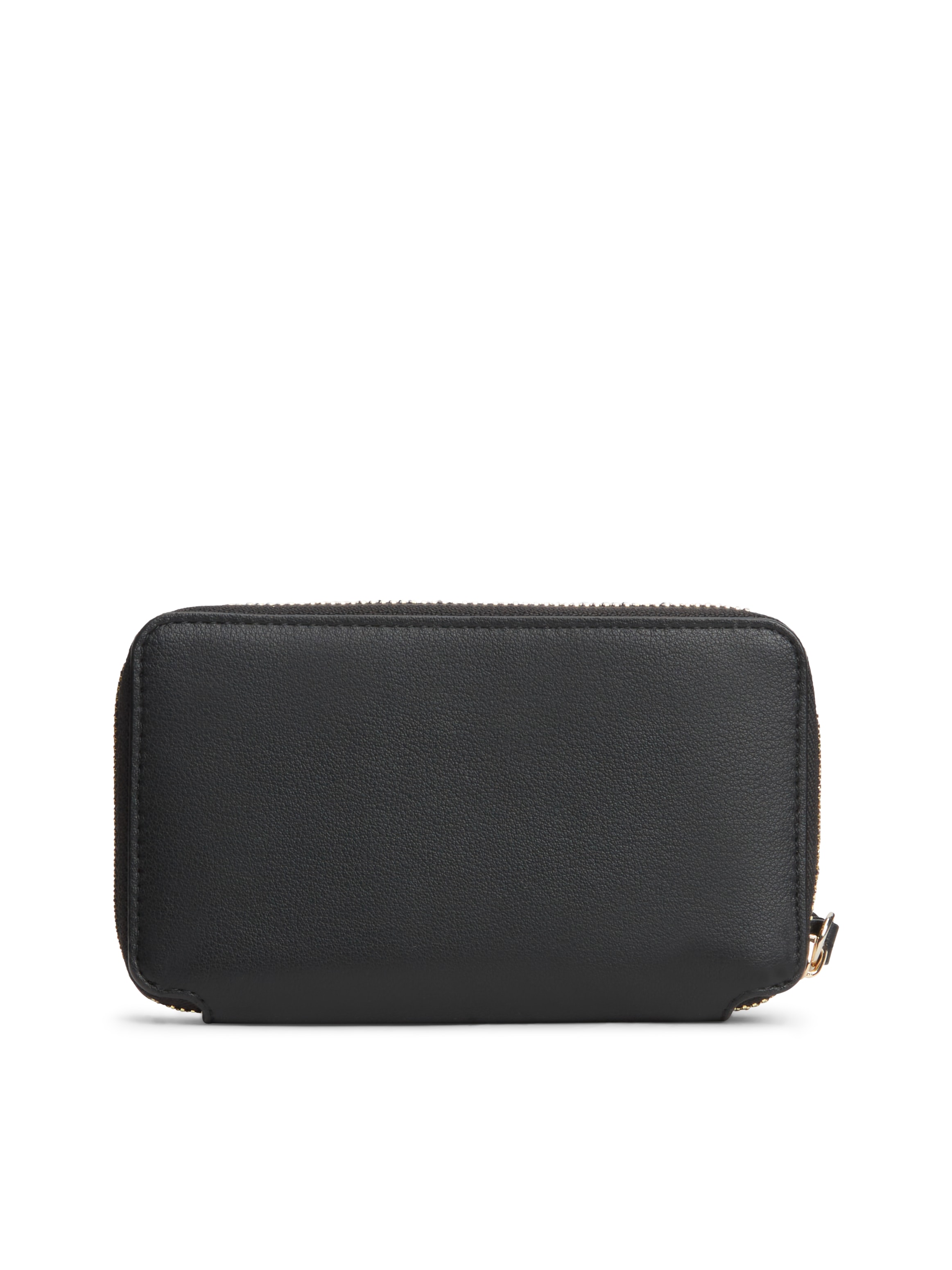 Tommy Hilfiger Geldbörse »TH LOGOTAPE COMPACT ZIP AROUND« Unisex Portemonnaie, Geldbeutel mit edlem TH-Logoelement