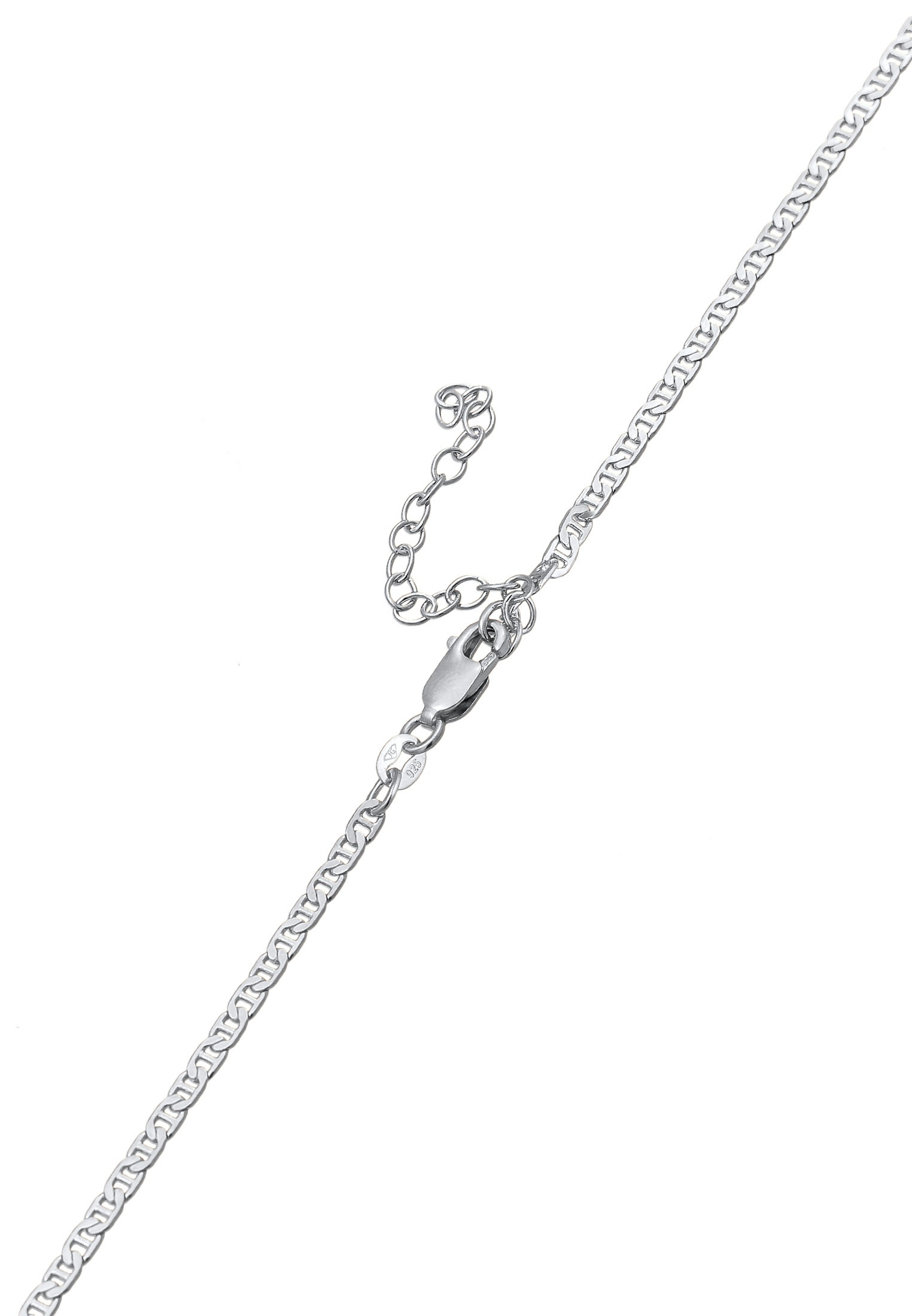Kuzzoi Silberkette »Halskette Herren Stäbchenpanzerkette Basic 925 Silber«