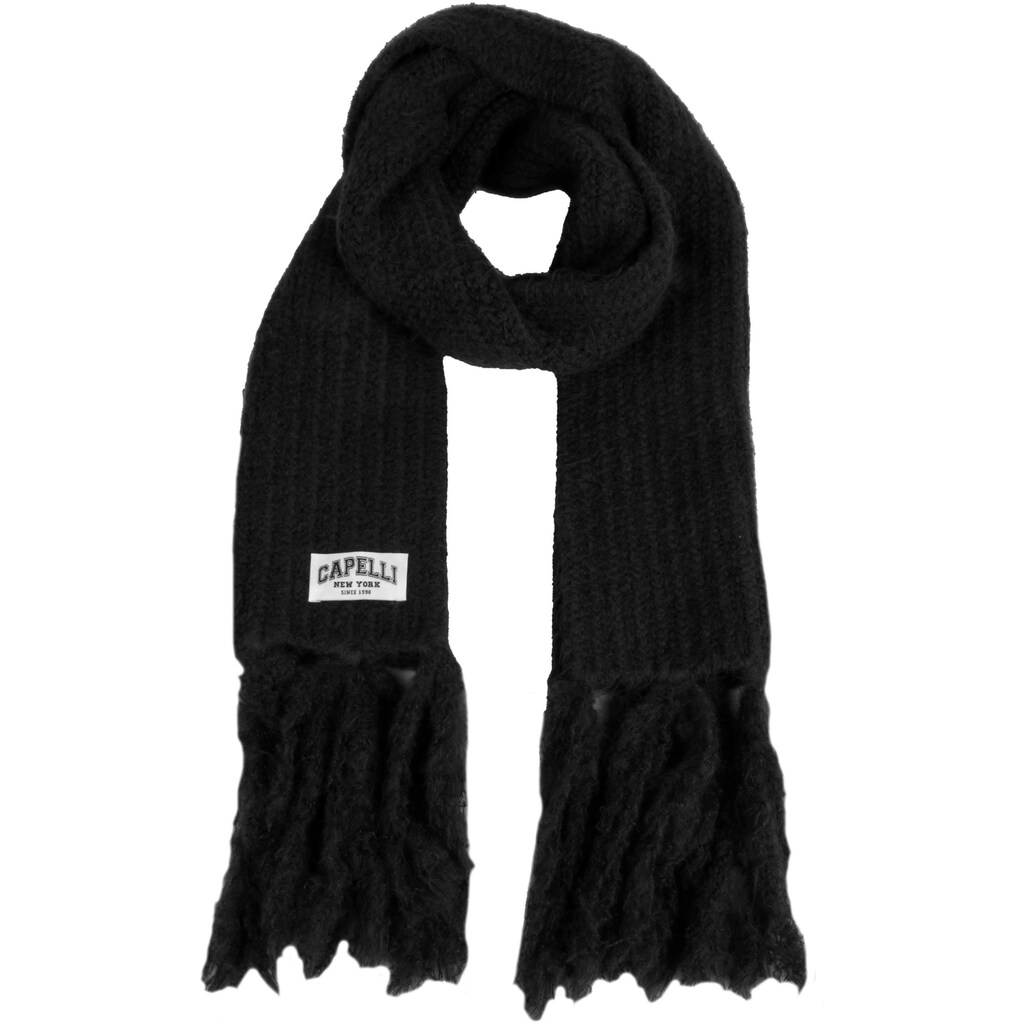 Capelli New York Strickschal, Mit extra langen Fransen