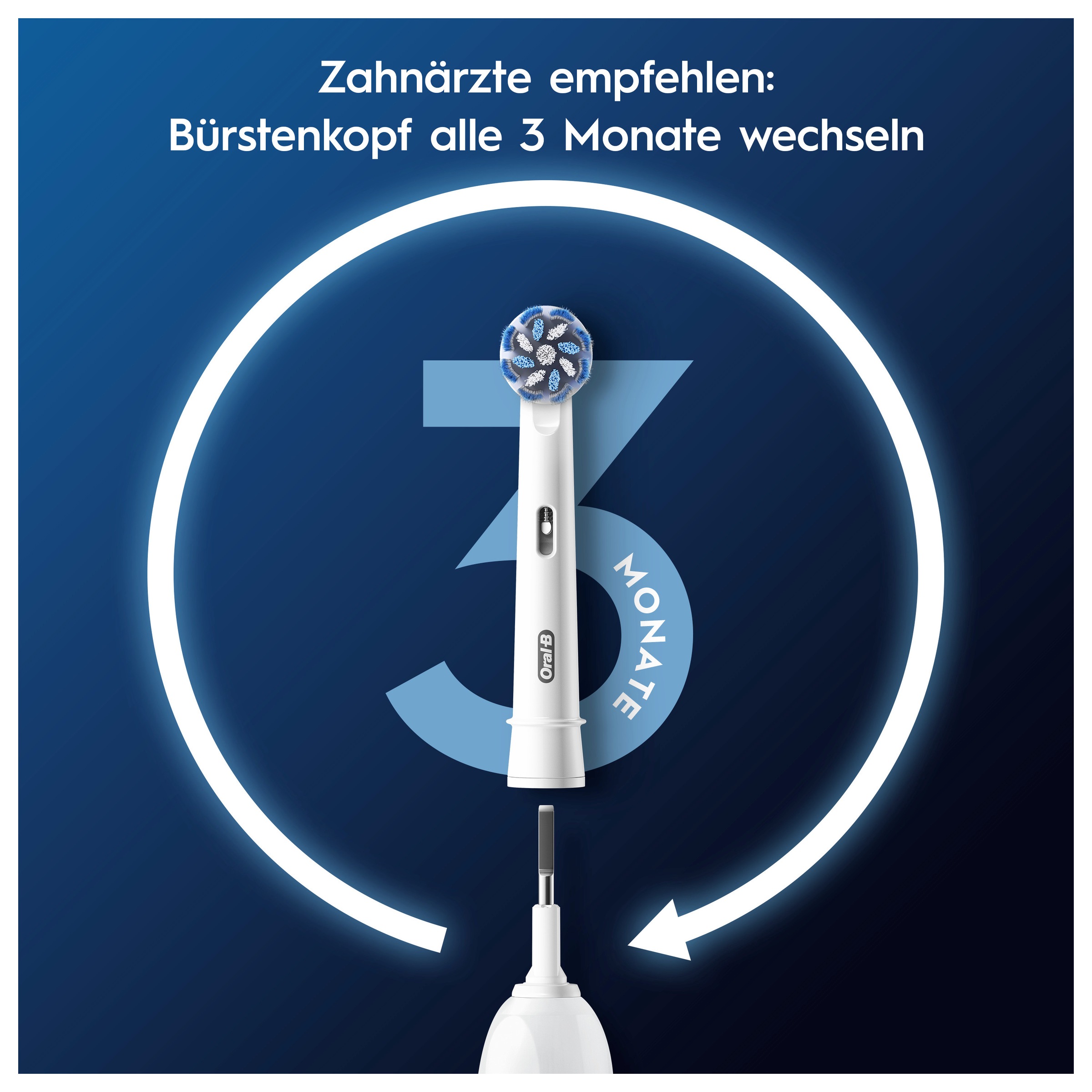 Oral-B Aufsteckbürsten »Pro Sensitive Clean« Sanfte Zahnreinigung, innovative X-förmige Borsten