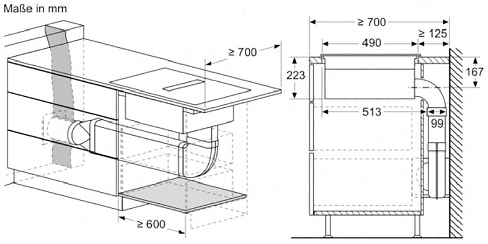 NEFF Kochfeld mit Dunstabzug »T48CD7AX2«, T48CD7AX2, mit einfacher Touch Control Bedienung