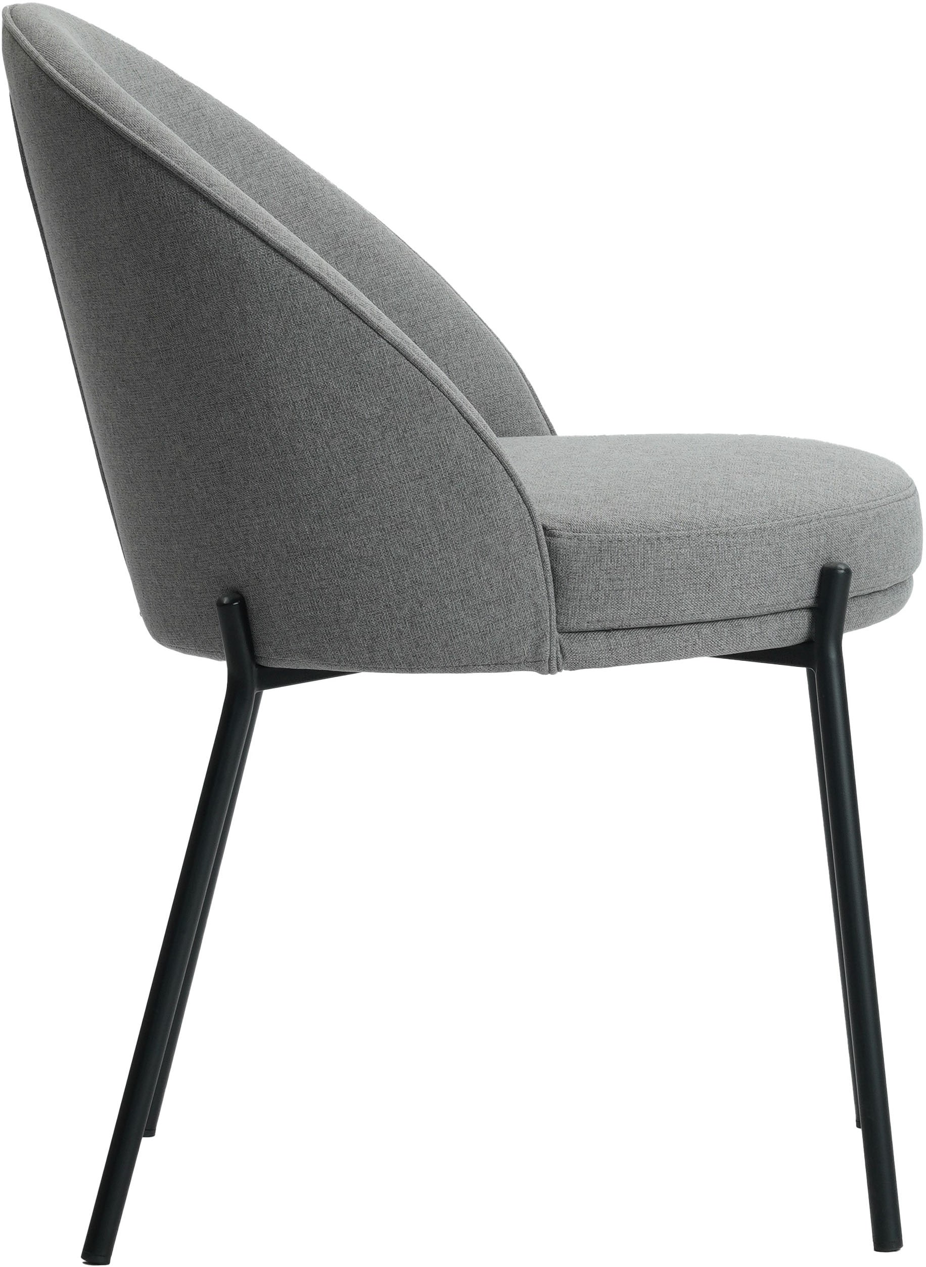 LeGer Home by Lena Gercke Esszimmerstuhl »Isalie«, (Set), 2 St., mit pflegeleichtem Webstoff, Metallgestell, Sitztiefe 47 cm