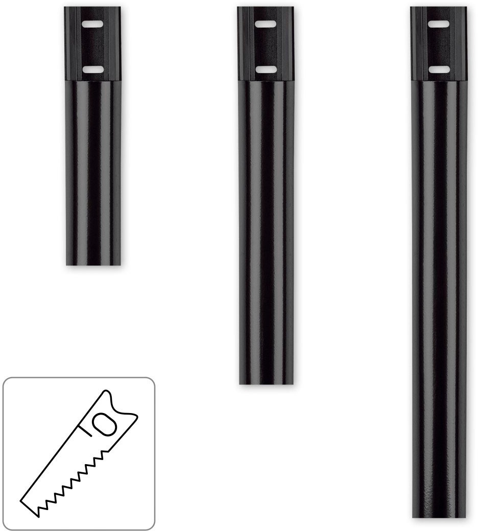 Hama Kabelkanal »Alu-Kabelkanal, halbrund, 110/3,3/1,8 cm, Schwarz«, (1 St.)