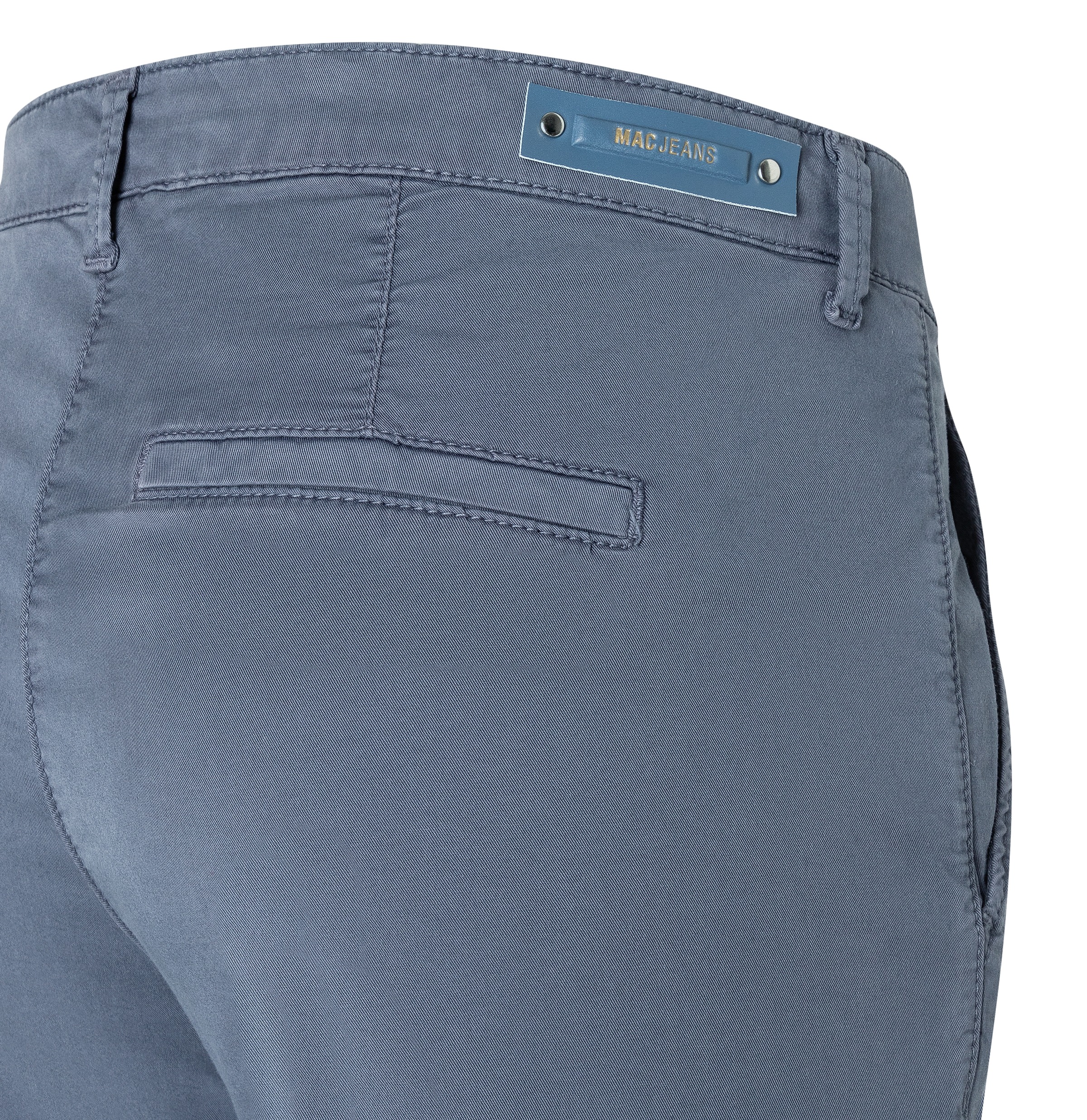 MAC Chinohose »CHINO turn up«, mit dezentem Glanz, elegant und sportiv zugleich