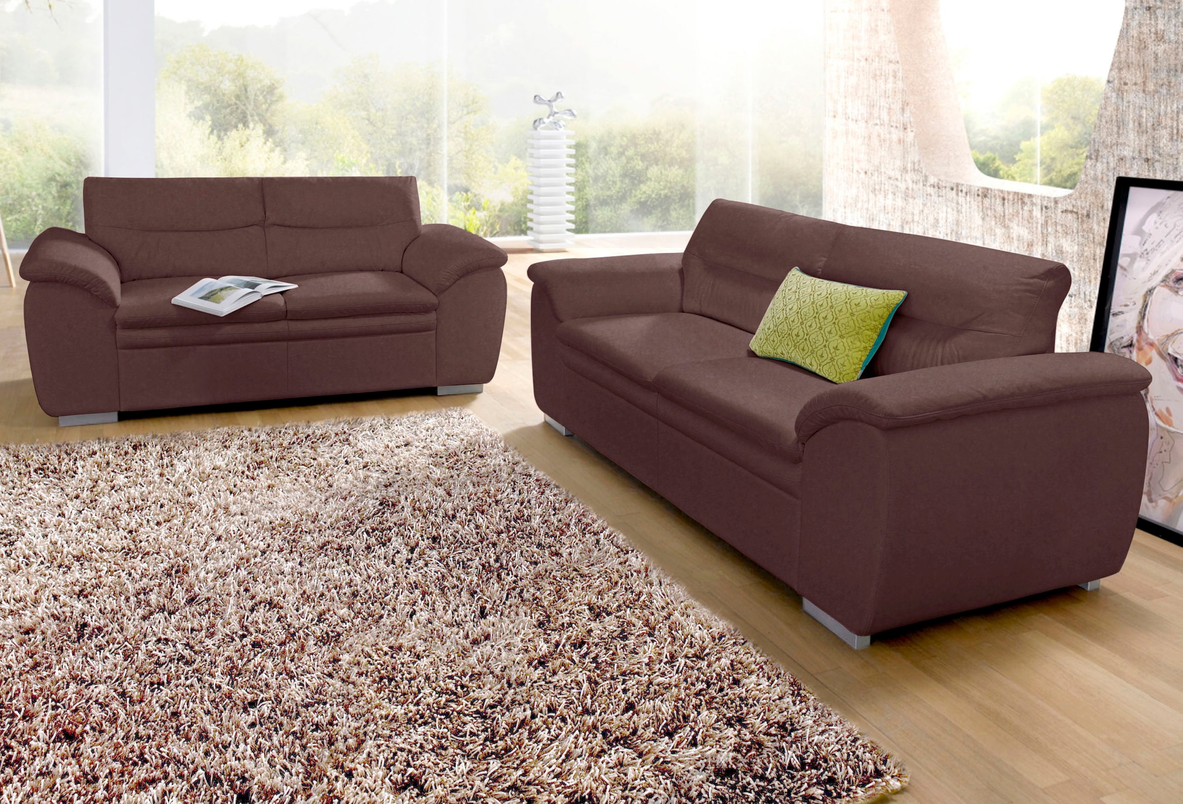 COTTA Polstergarnitur »Leandra« Set bestehend aus: 2-Sitzer & 2,5-Sitzer