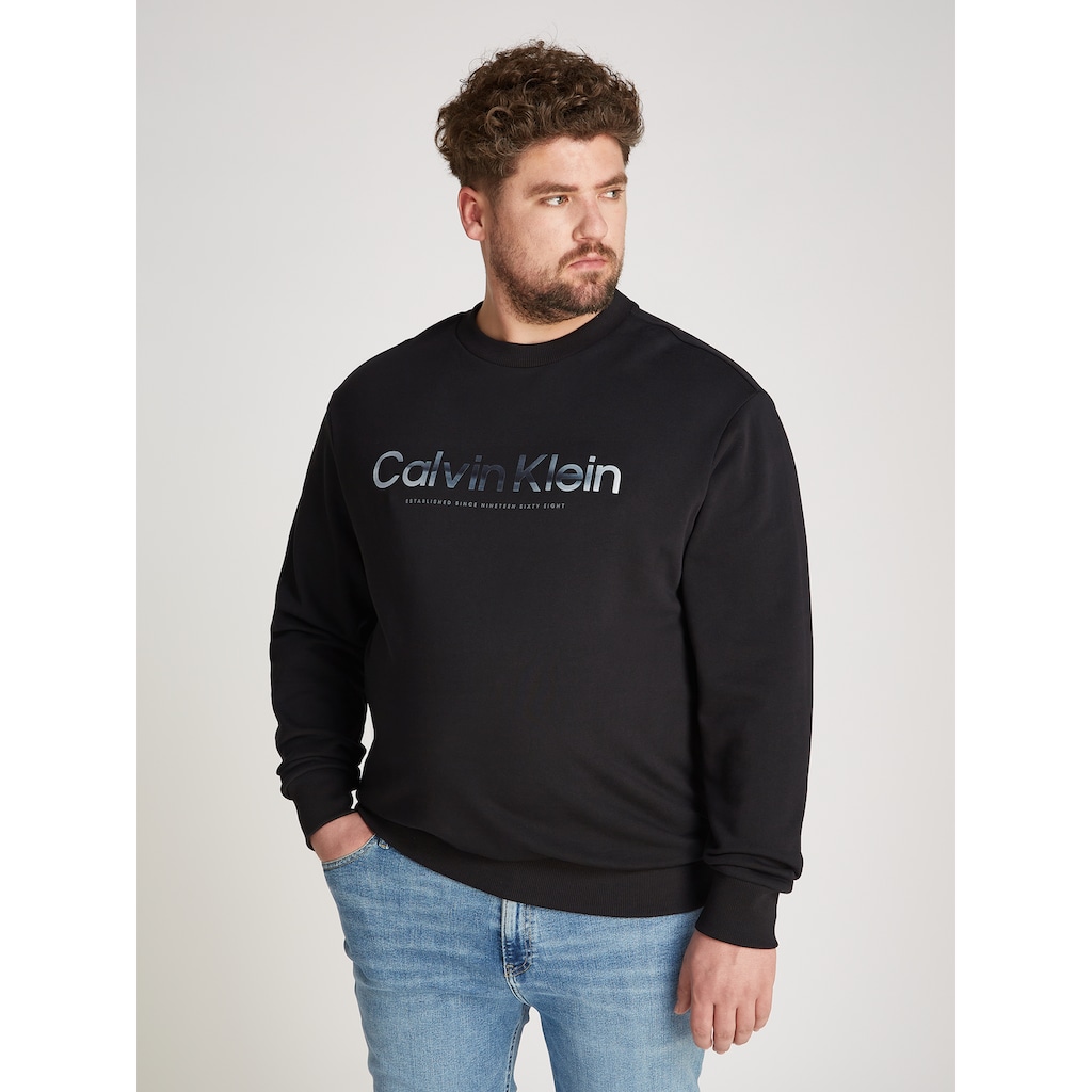 Calvin Klein Big&Tall Sweatshirt »BT-DIFFUSED LOGO SWEATSHIRT«