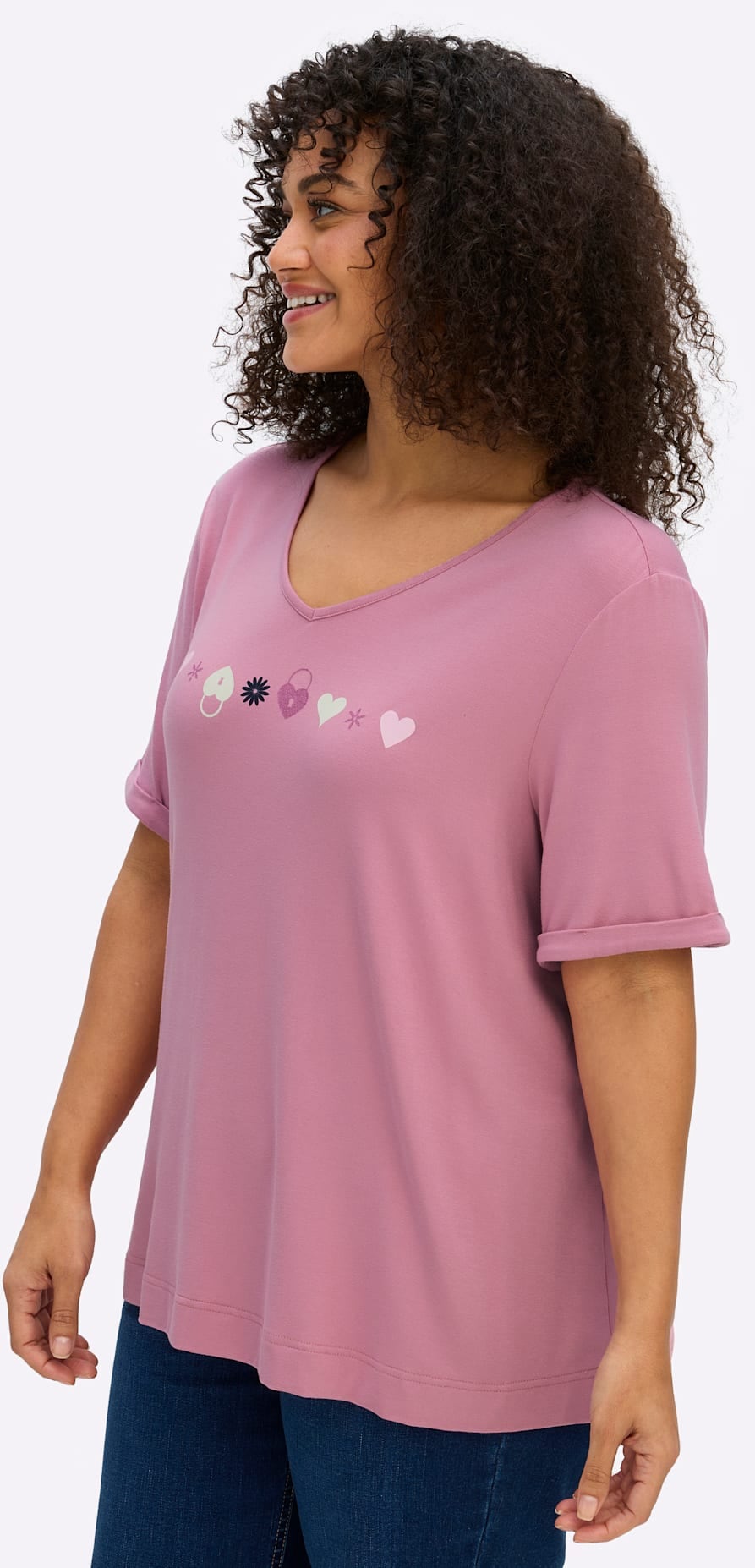 Sheego Kurzarmshirt »Shirt« 1