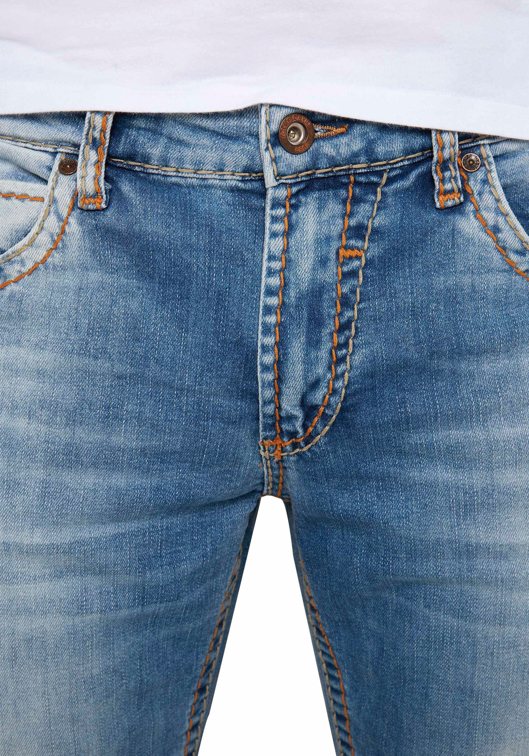 CAMP DAVID Straight-Jeans »NI:CO:R611«, mit markanten Steppnähten