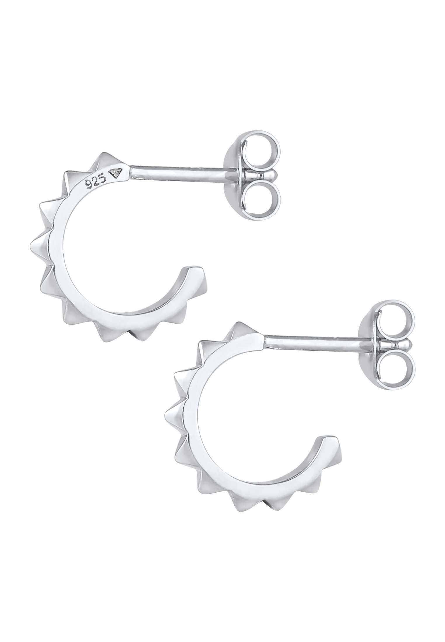 Elli Paar Ohrstecker »Ohrringe Creolen Stecker Pyramiden Rock Style 925 Silber«