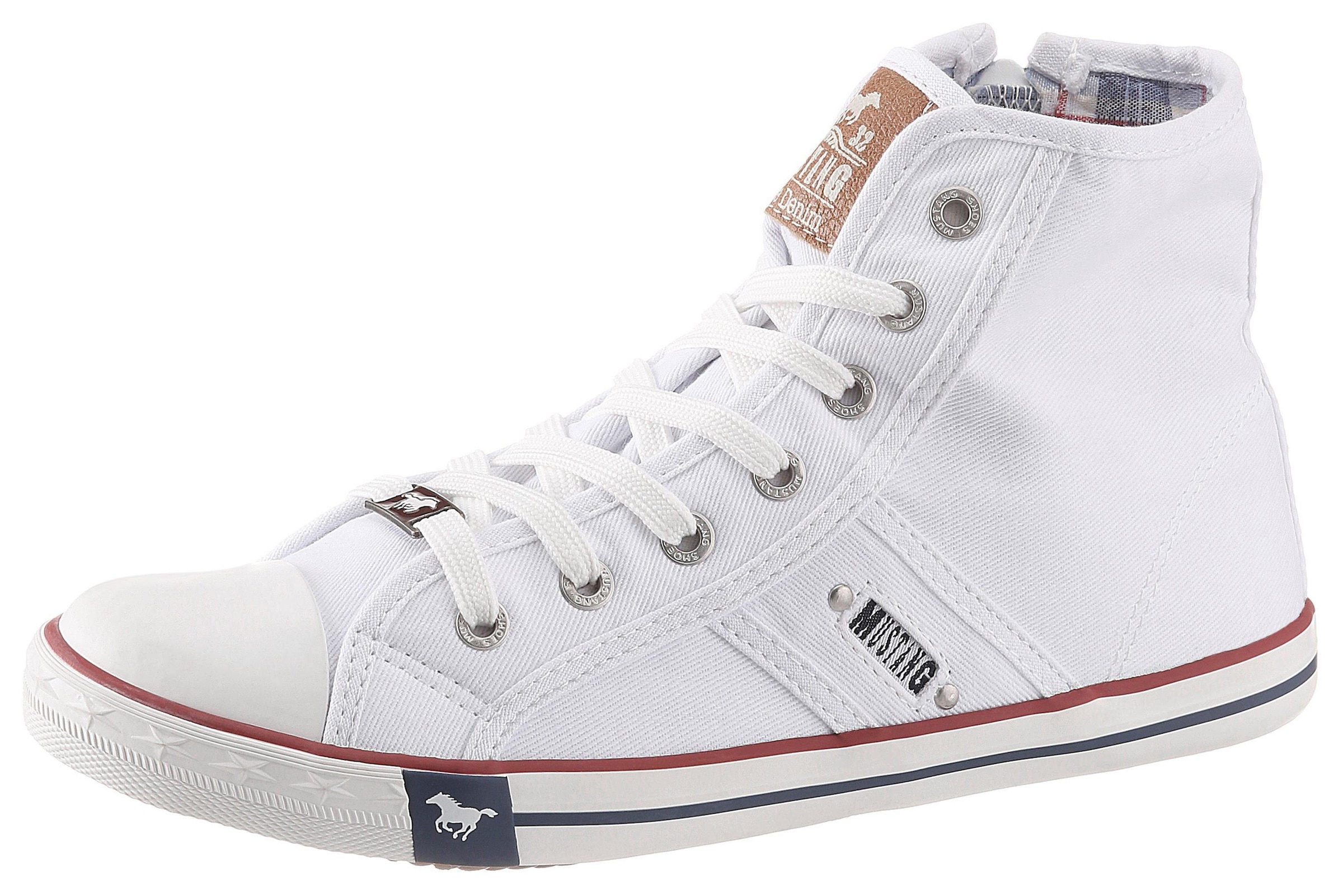 Sneaker »High-Top-Sneaker, Freizeitschuh«, High Top-Sneaker, Schnürschuh mit Label in...