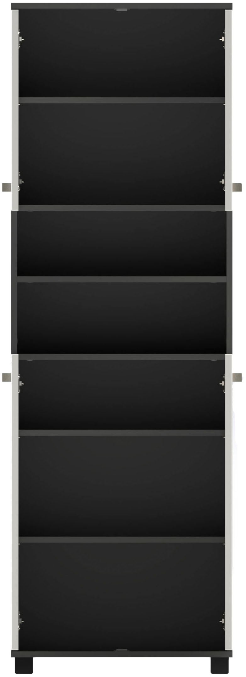Schildmeyer Midischrank »ADANA Badezimmerschrank, Höhe 180,9 cm, 4 Türen, MADE IN GERMANY« 1 Stk. tlg. tiefgezogene MDF-Fronten - umlaufende Rahmenprägung, MADE IN GERMANY