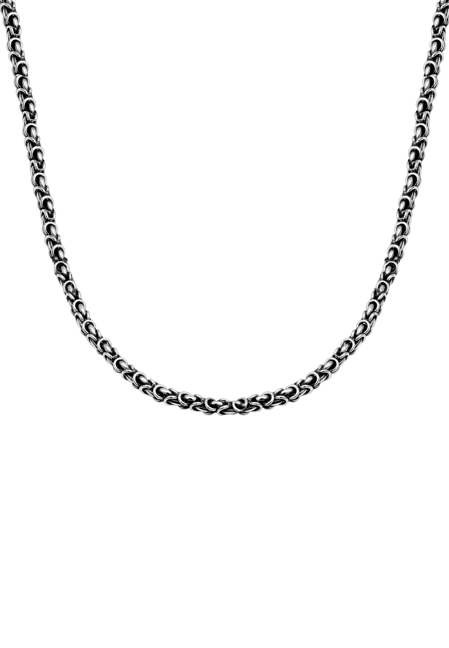 Kuzzoi Silberkette »Halskette Herrenschmuck Gliederkette Oxidiert 925 Silber«