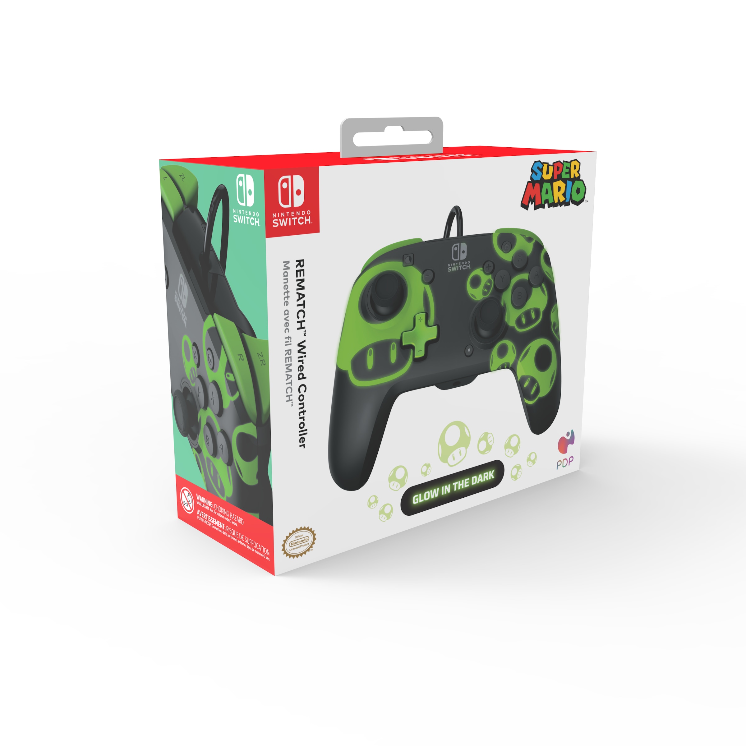 PDP - Performance Designed Products Gamepad »Rematch Vired1Up Glow in the DarkSwitch«