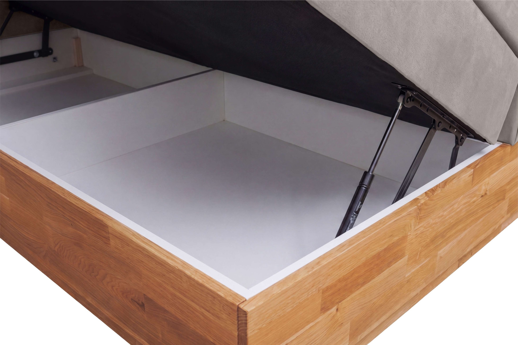 OTTO home Boxspringbett »Alleea, Doppelbett, Polsterbett, Federkernbett, Komforbett, 160/180 cm« inkl. Topper, zwei Bettkästen, Taschen-Federkernmatratze, Härtegrad 3