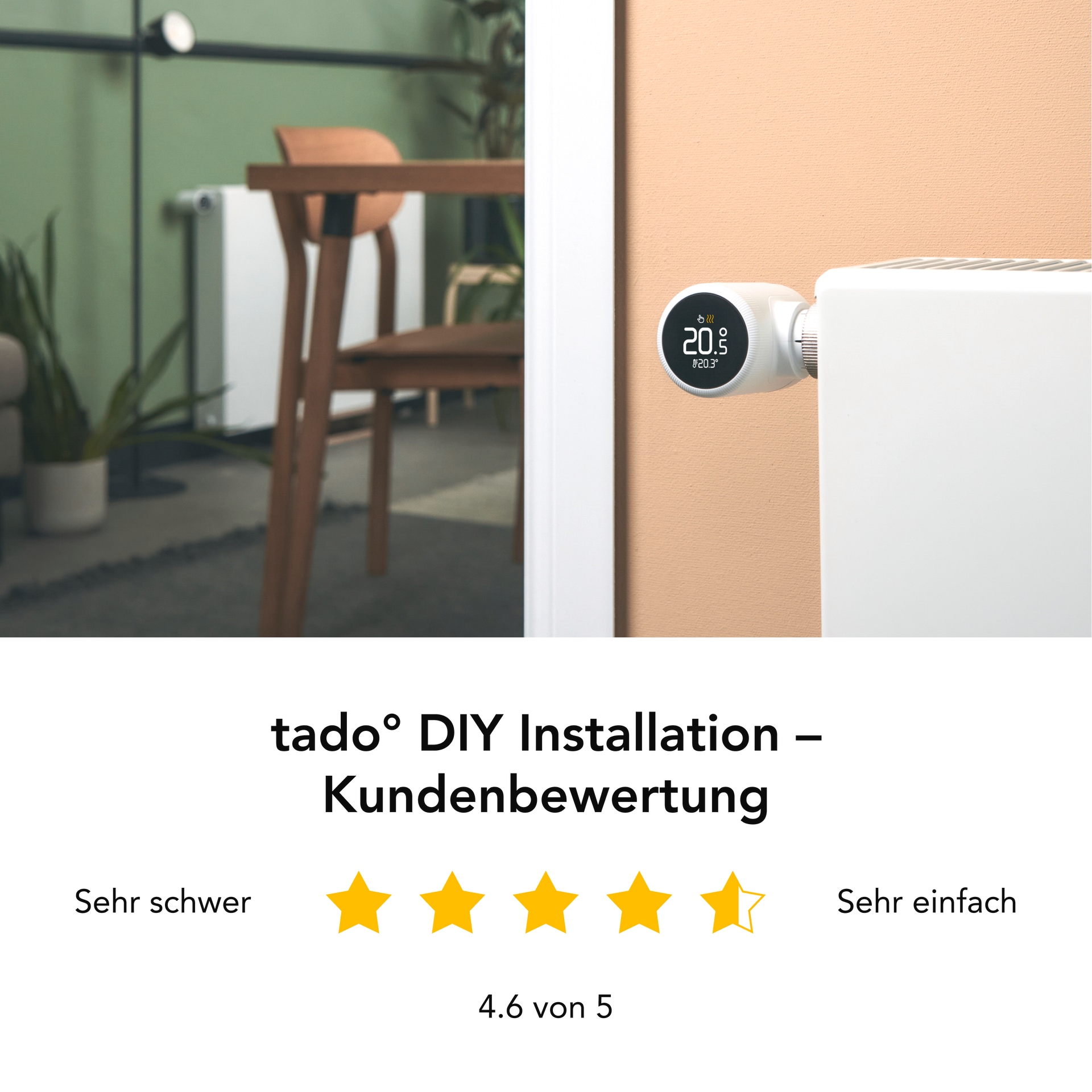 Tado Heizkörperthermostat »Smartes Heizkörperthermostat X - Zusatzprodukt«