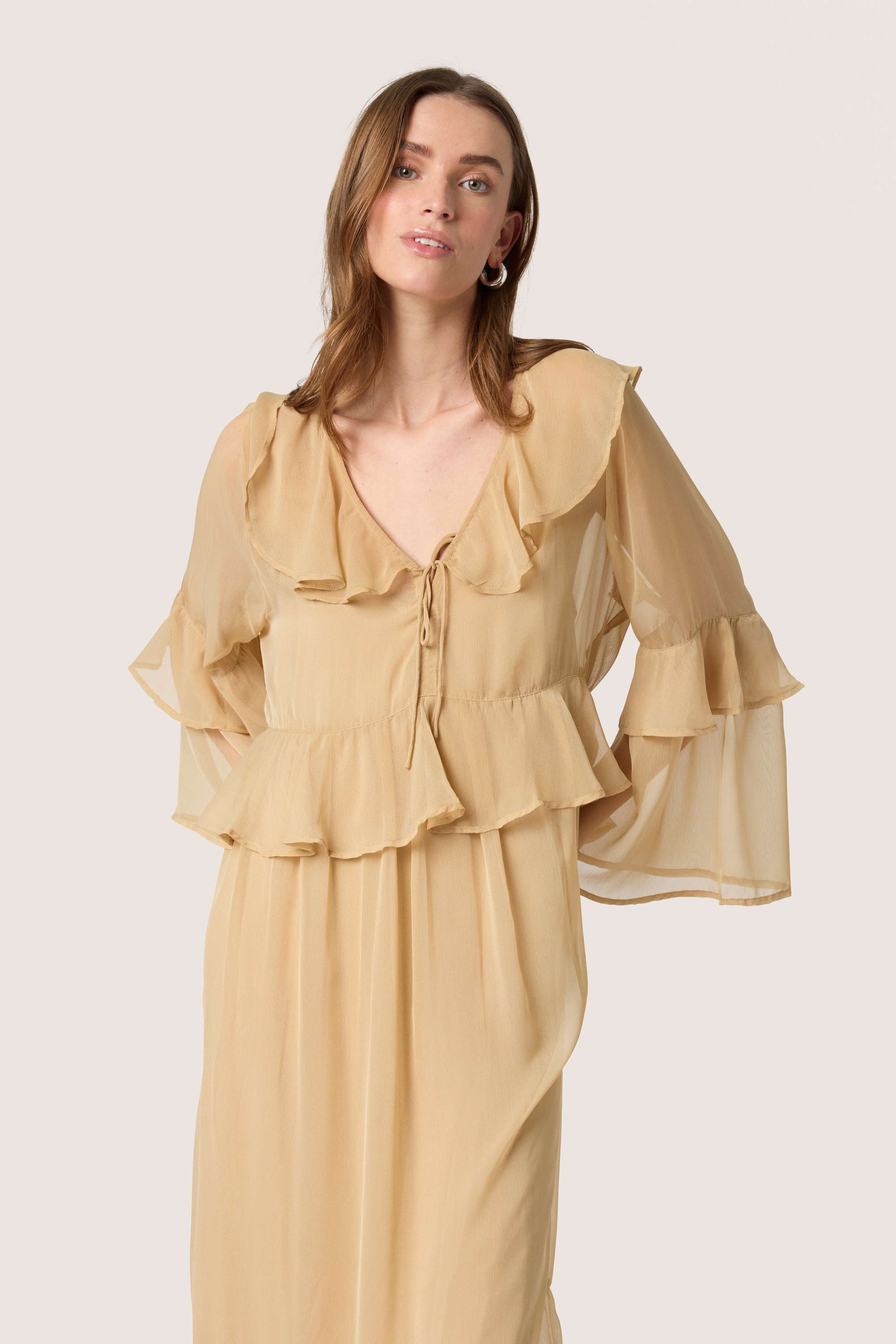 SOAKED IN LUXURY Midikleid »Damen Kleid SLJatessan«