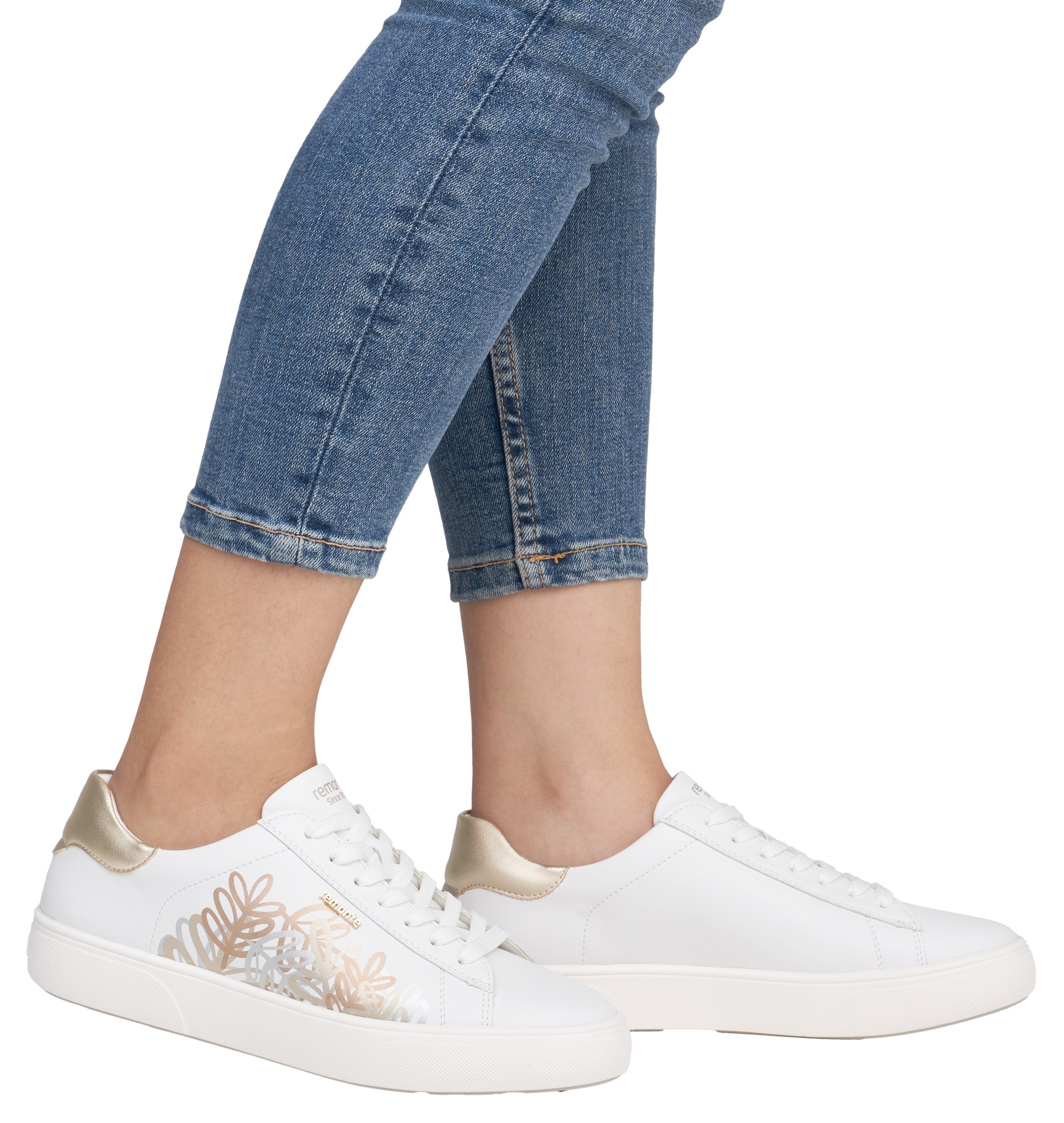 Remonte Plateausneaker, Schnürschuh, Freizeitschuh, Halbschuh mit Kontrastbesatz