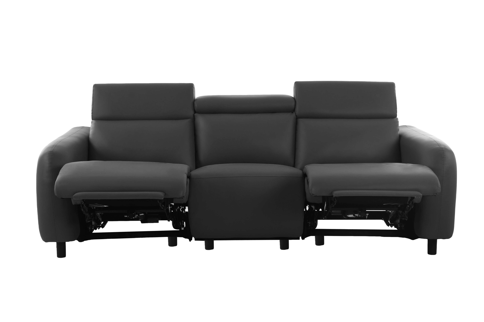 Home affaire 3-Sitzer »SKAANE Kunstleder, 229 cm, manuelle-u. elektrische Relaxfunktion«, Relax-Funktion in 2 Sitzen, Kopfteilverstellung, Federkernpolsterung