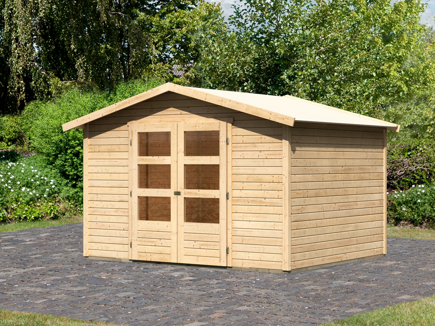 KONIFERA Gartenhaus »Carlberg 5«, naturbelassen oder anthrazit kaufen